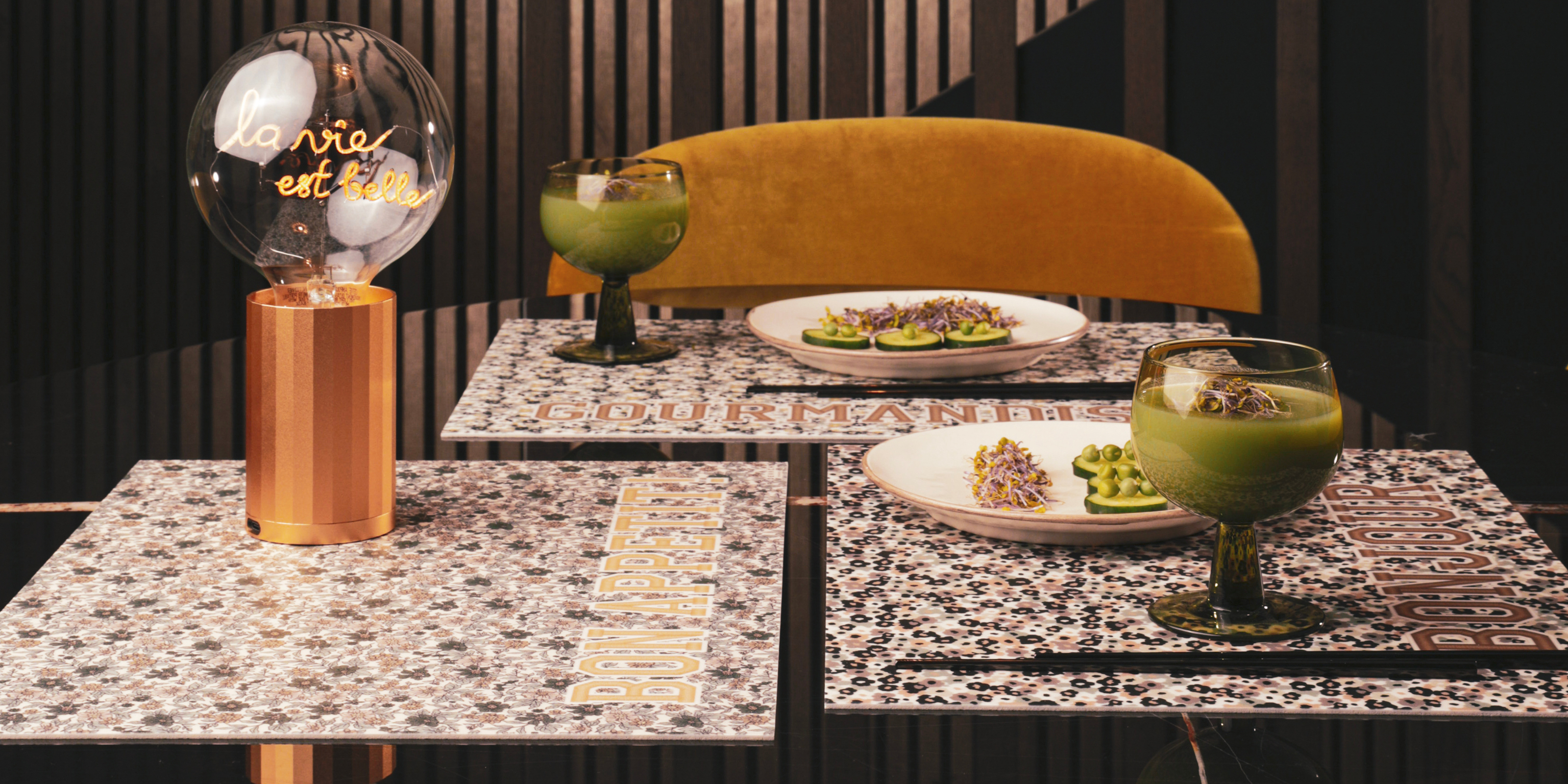 Sets de table vinyle - Message