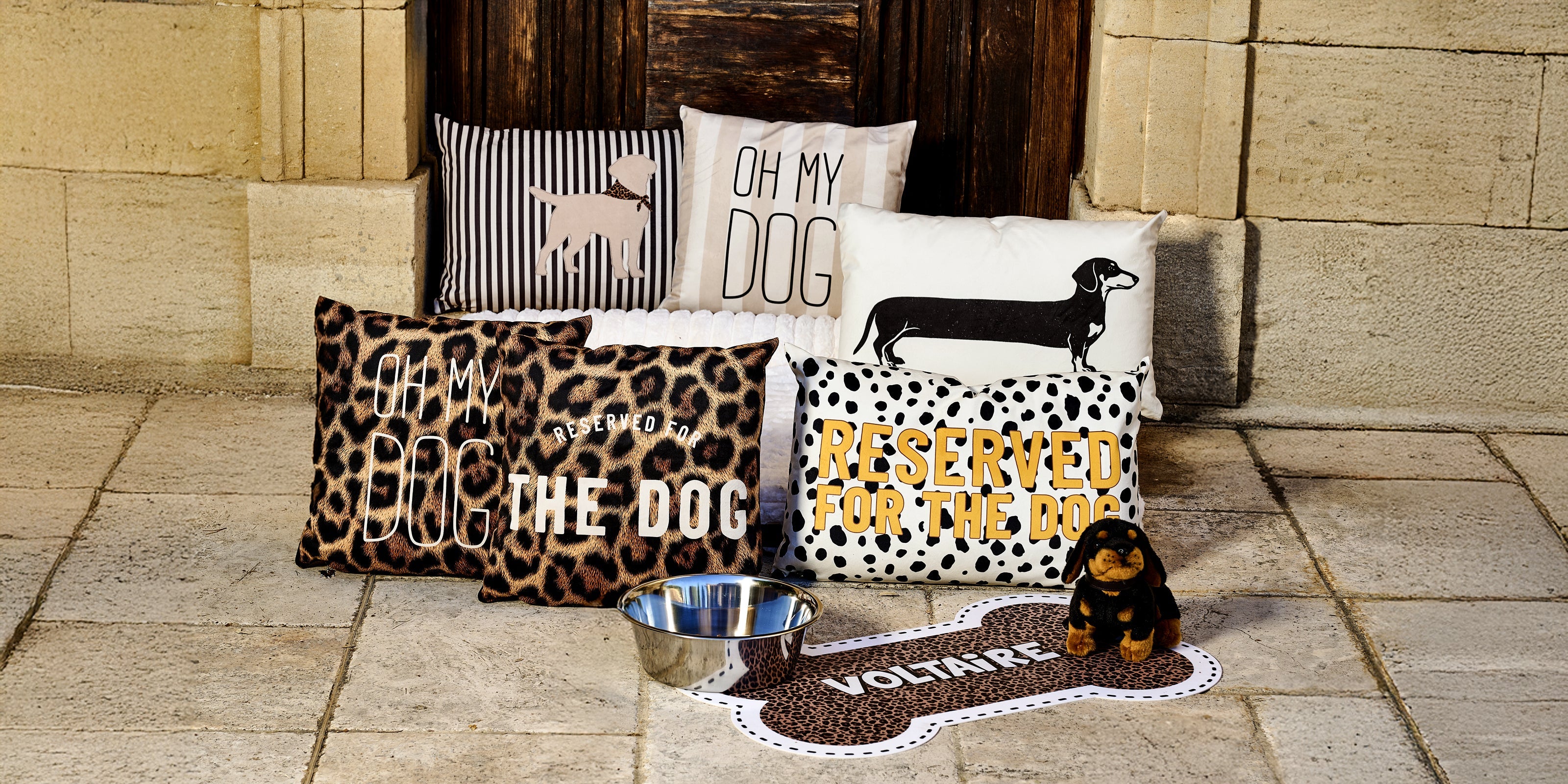 Coussin velours Dog & Cat