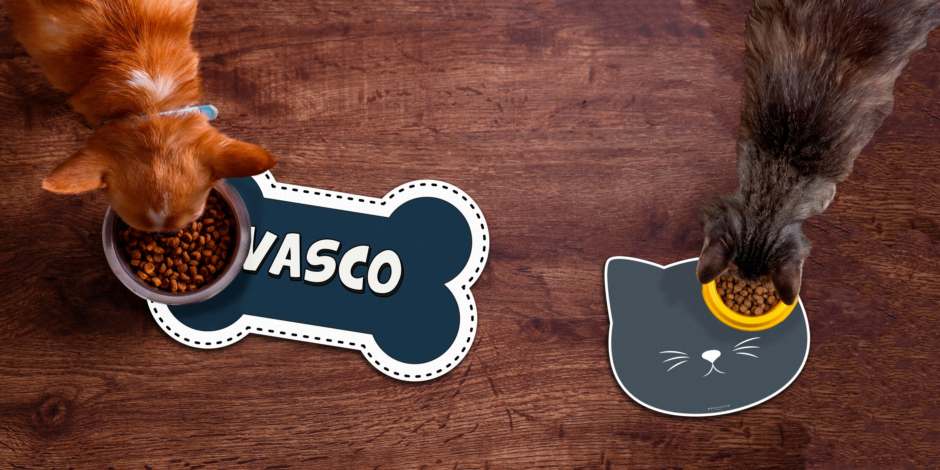 Tapis gamelle personnalisé