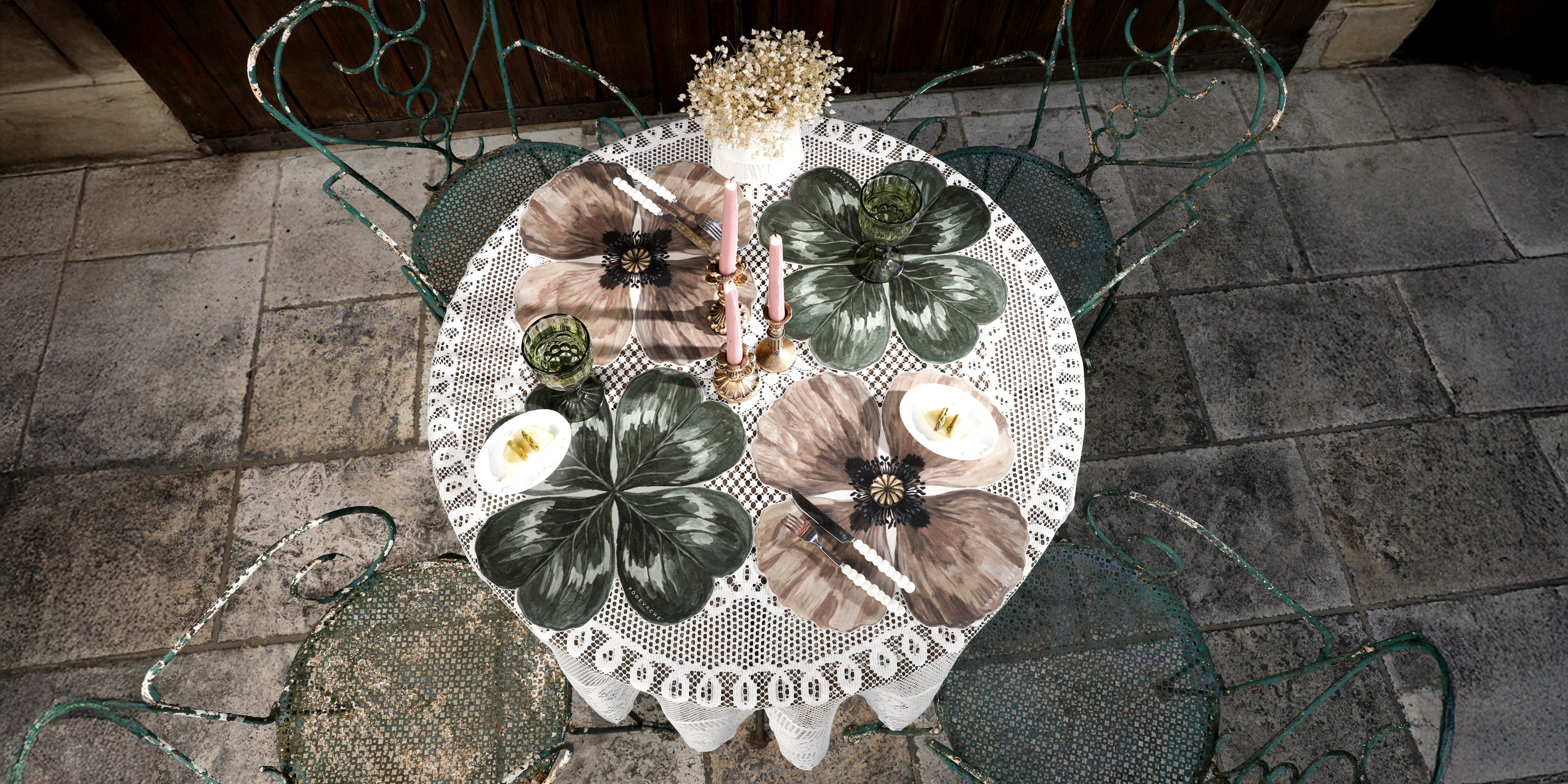 Sets de table vinyle Table de charme