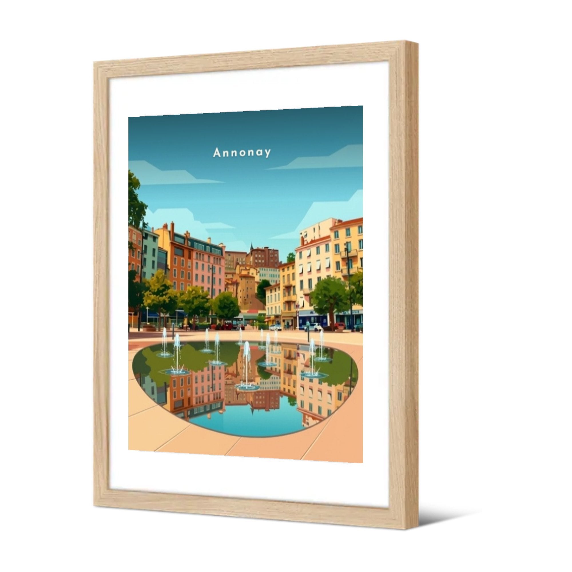 Place des Cordeliers — Pôdevache, encadrée, vue de trois quarts