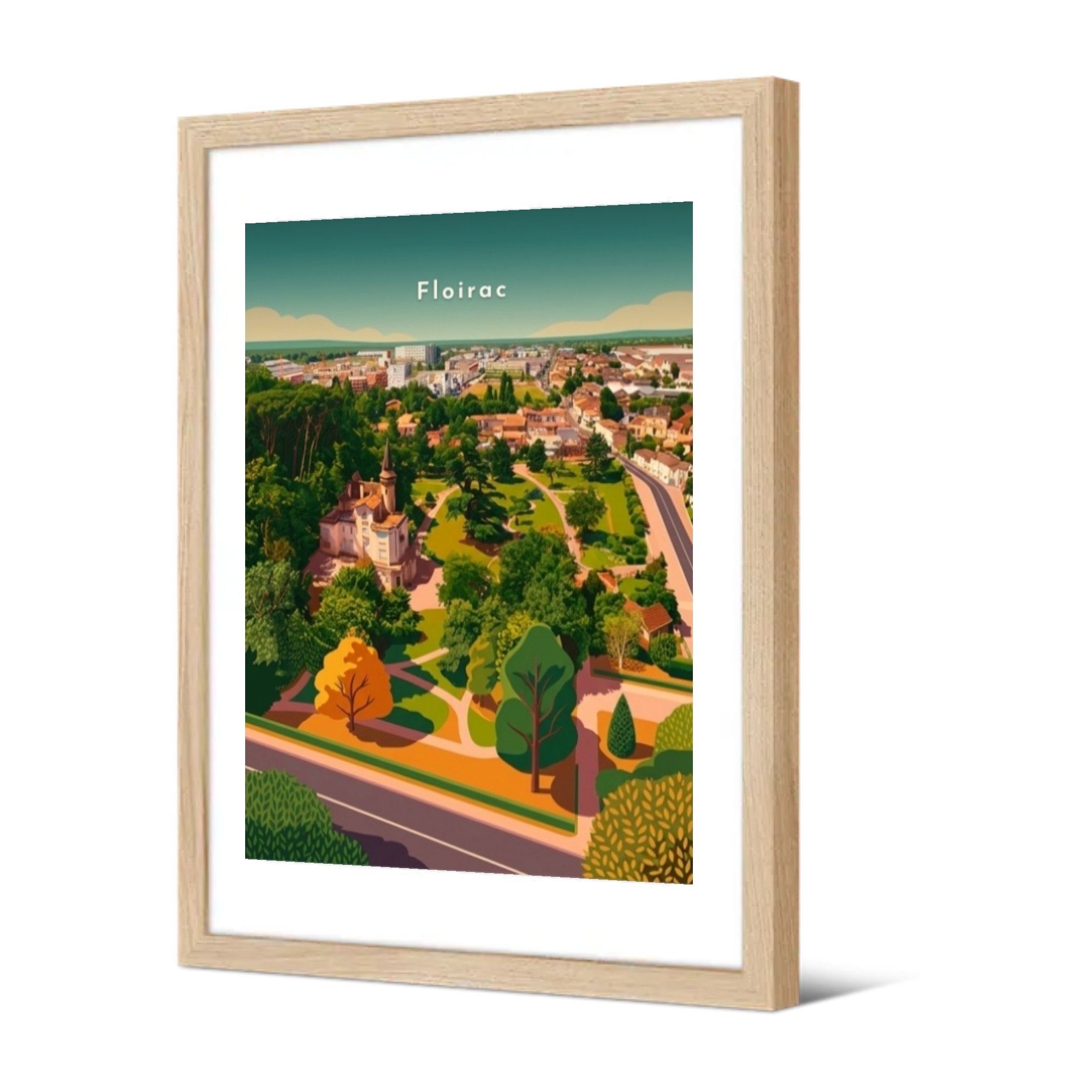 Le Parc du Castel — Pôdevache, encadrée, vue de trois quarts
