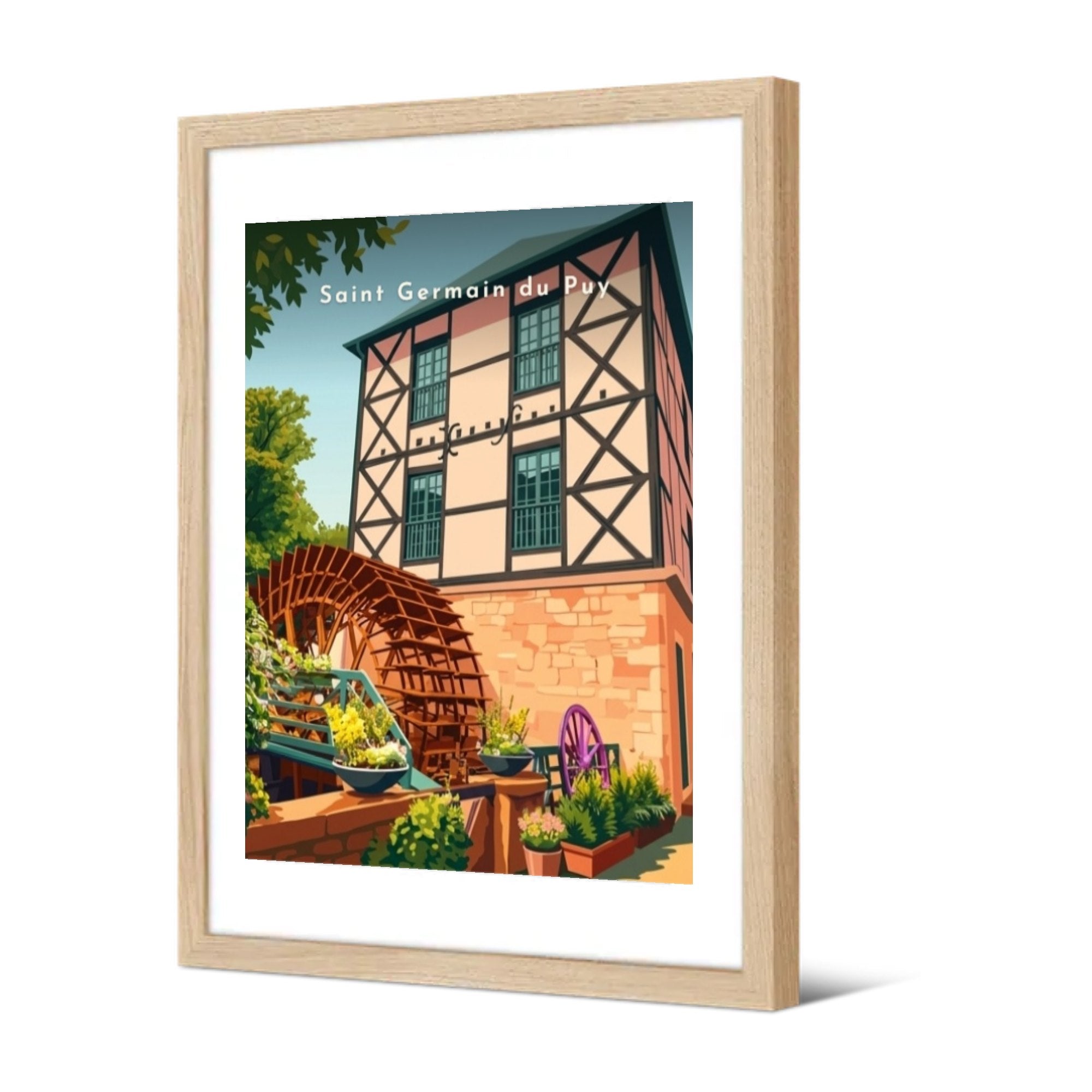 Moulin de Fenestrelay — Pôdevache, encadrée, vue de trois quarts