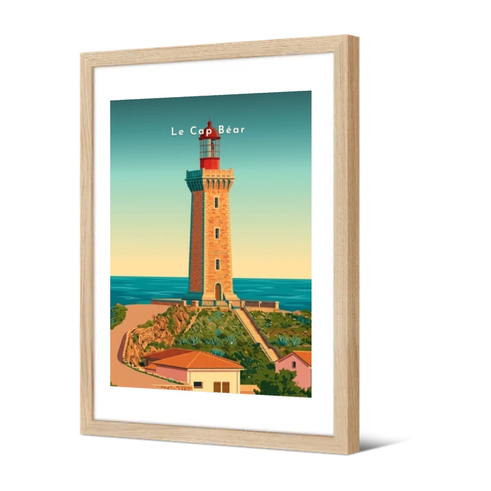 Le Cap Béar — Pôdevache, encadrée, vue de trois quarts