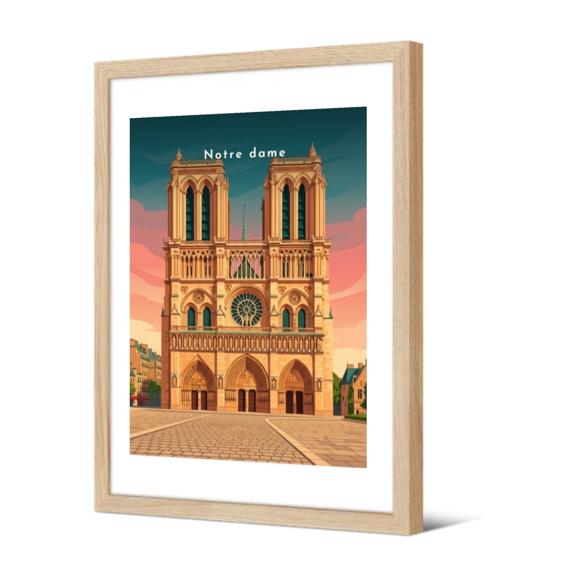 Notre dame — Pôdevache, encadrée, vue de trois quarts
