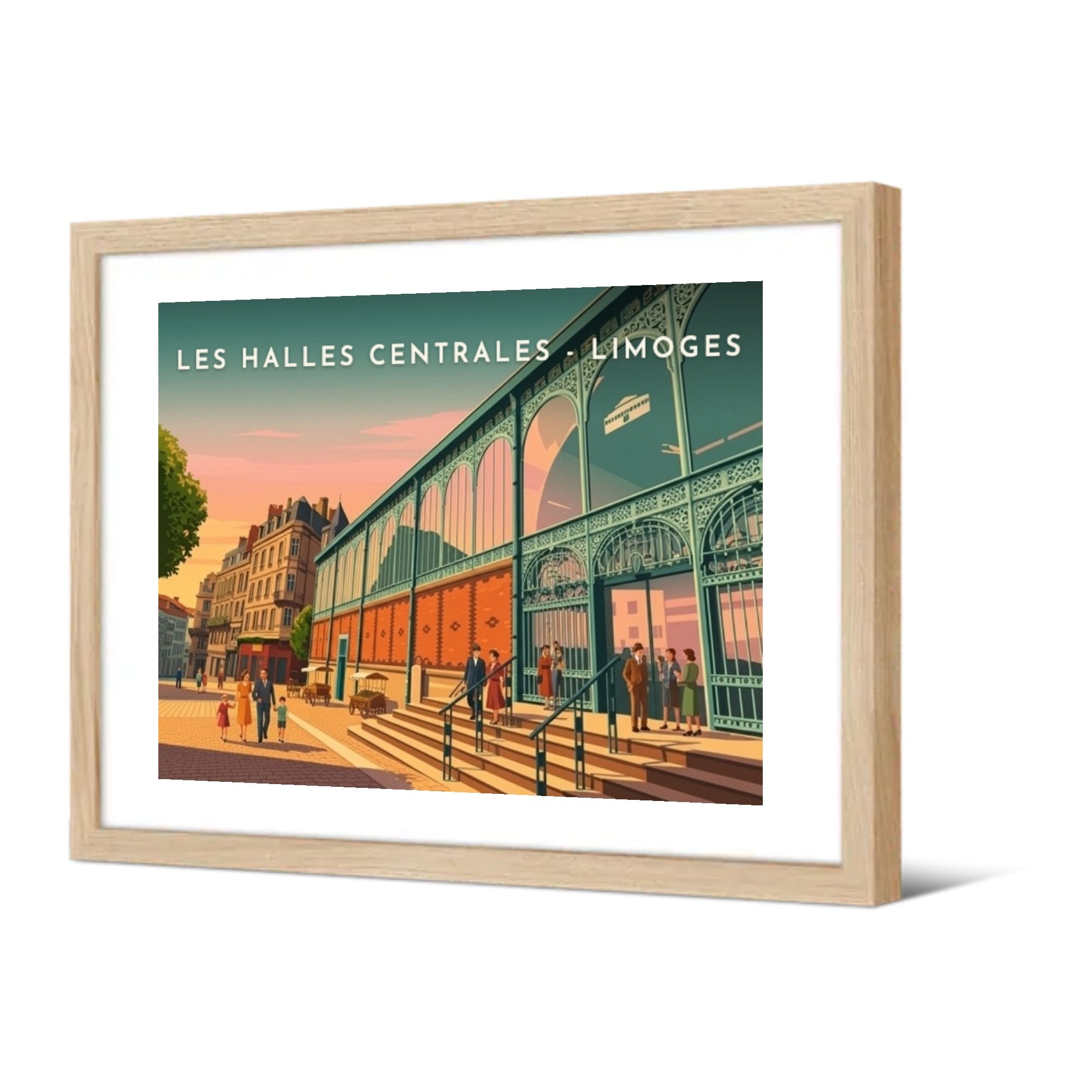Les Halles Centrales - Limoges — Pôdevache, encadrée, vue de trois quarts