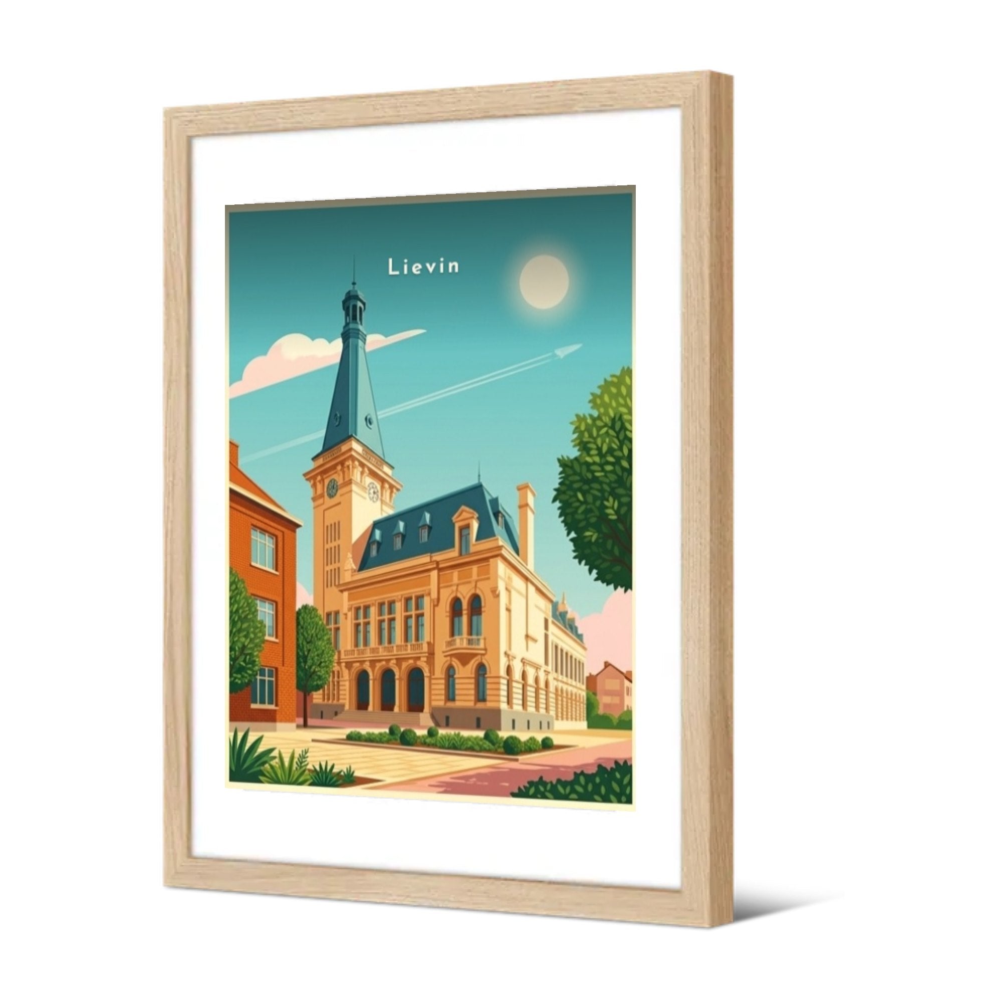 L'Hôtel de Ville — Pôdevache, encadrée, vue de trois quarts
