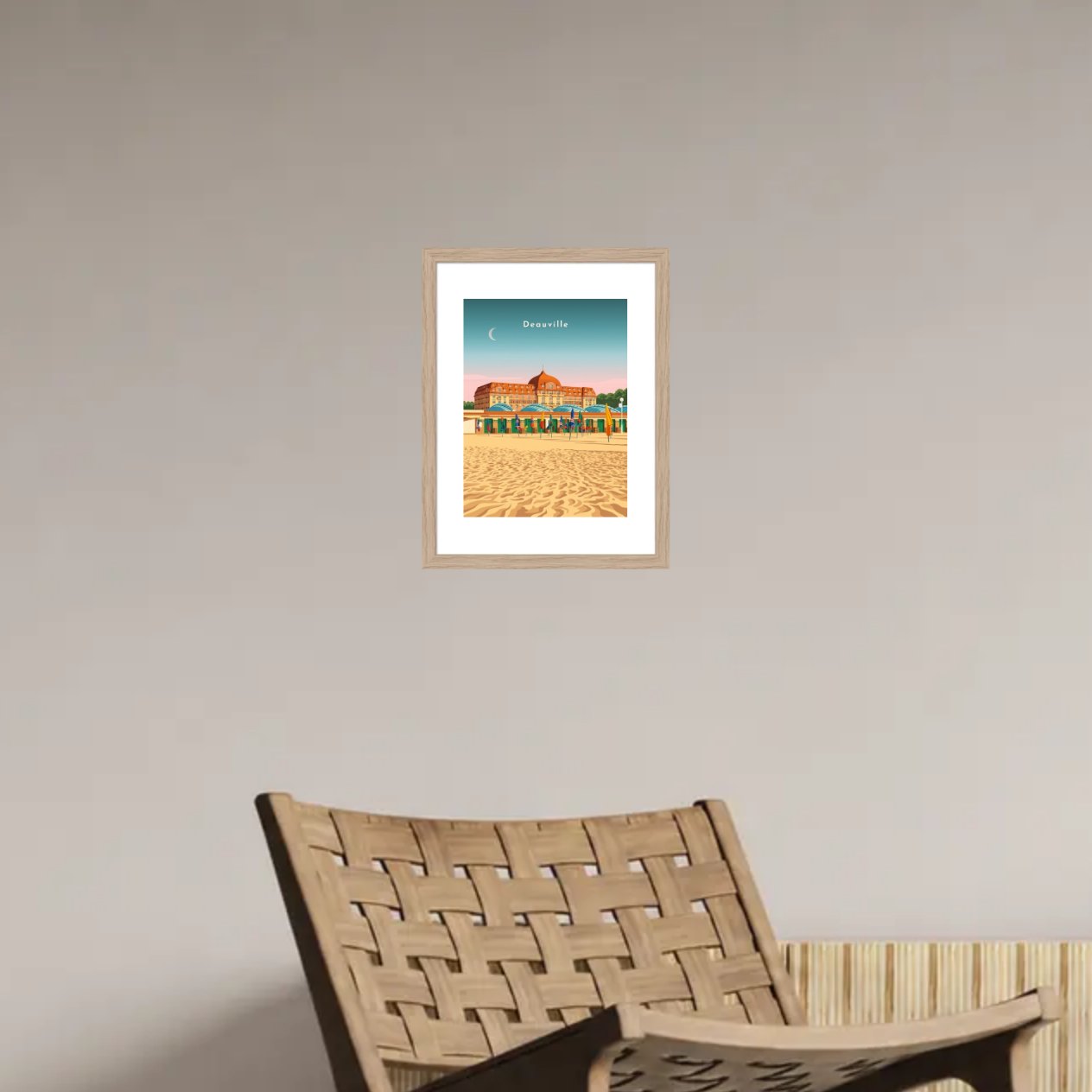 L'Hôtel Le Royal et la plage — Pôdevache, en situation sur un mur