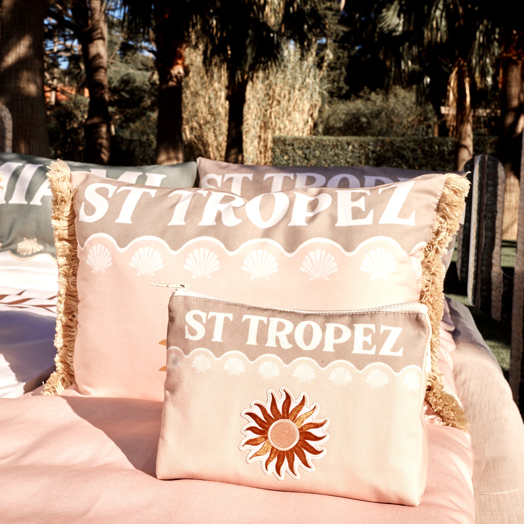 Pochette brodée St Tropez