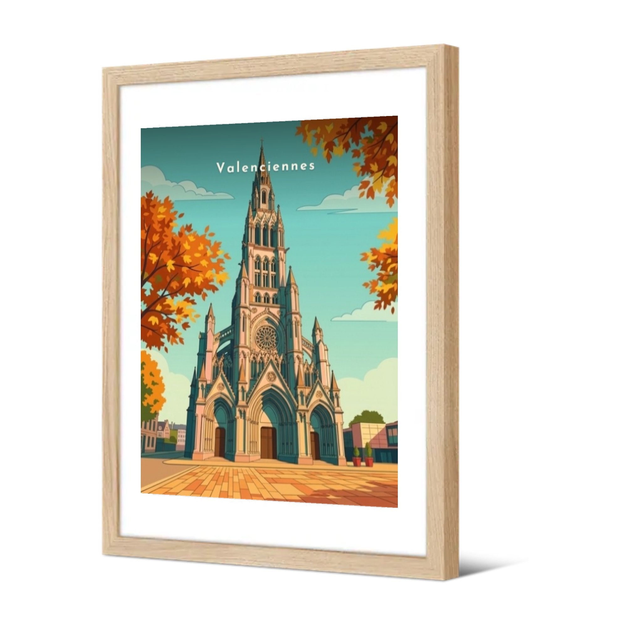 Basilique du Saint-Cordon — Pôdevache, encadrée, vue de trois quarts