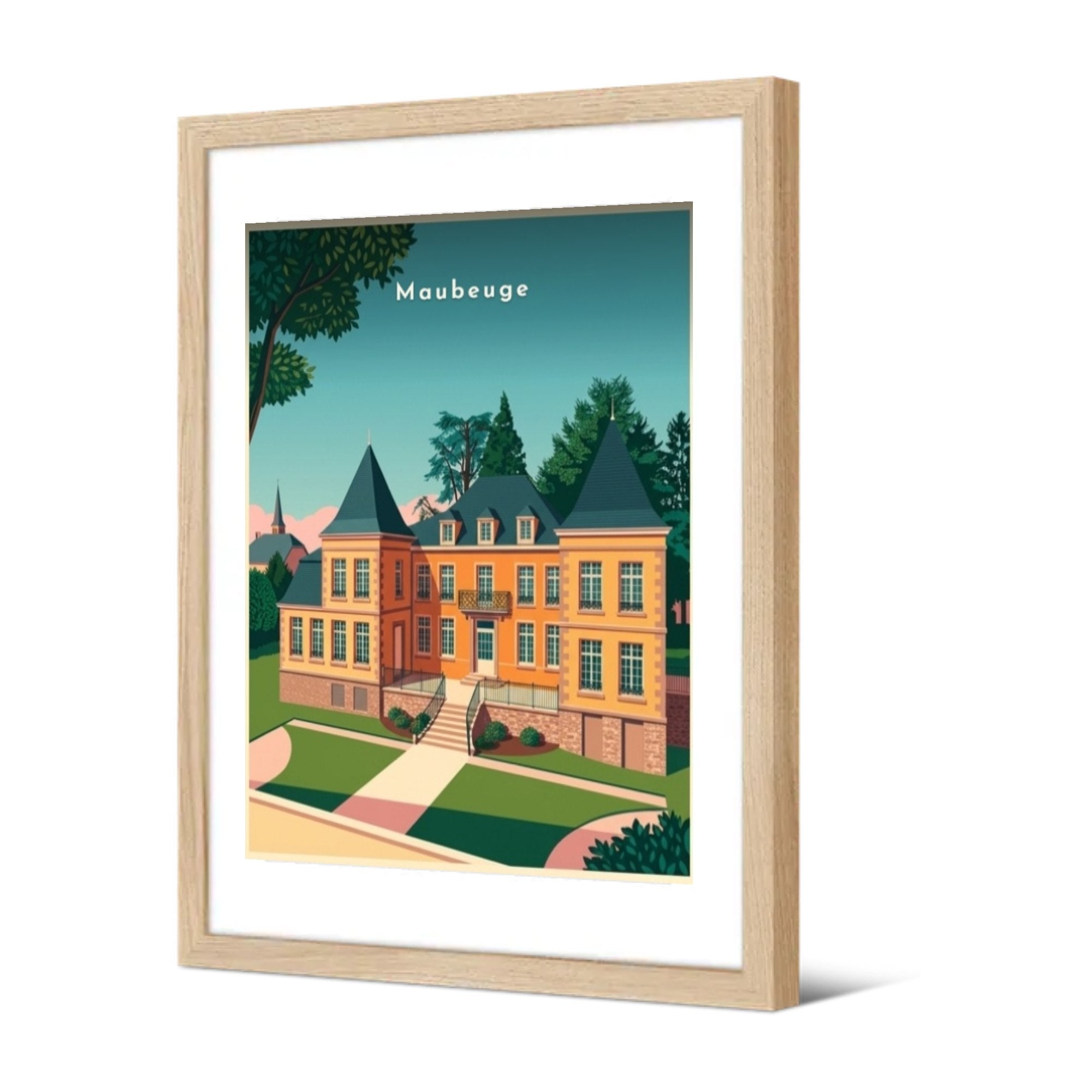 Manoir et son parc — Pôdevache, encadrée, vue de trois quarts