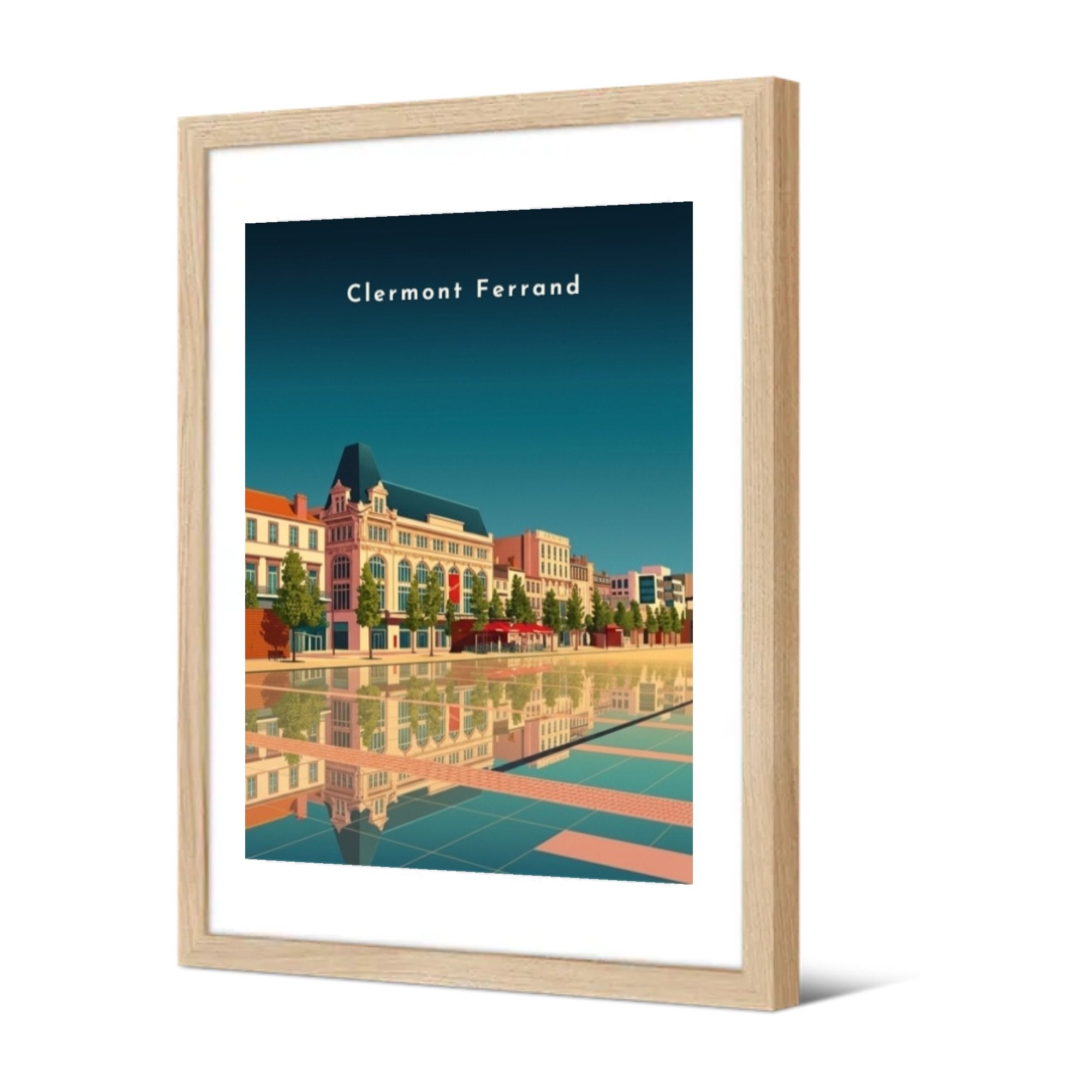 Place de Jaude — Pôdevache, encadrée, vue de trois quarts