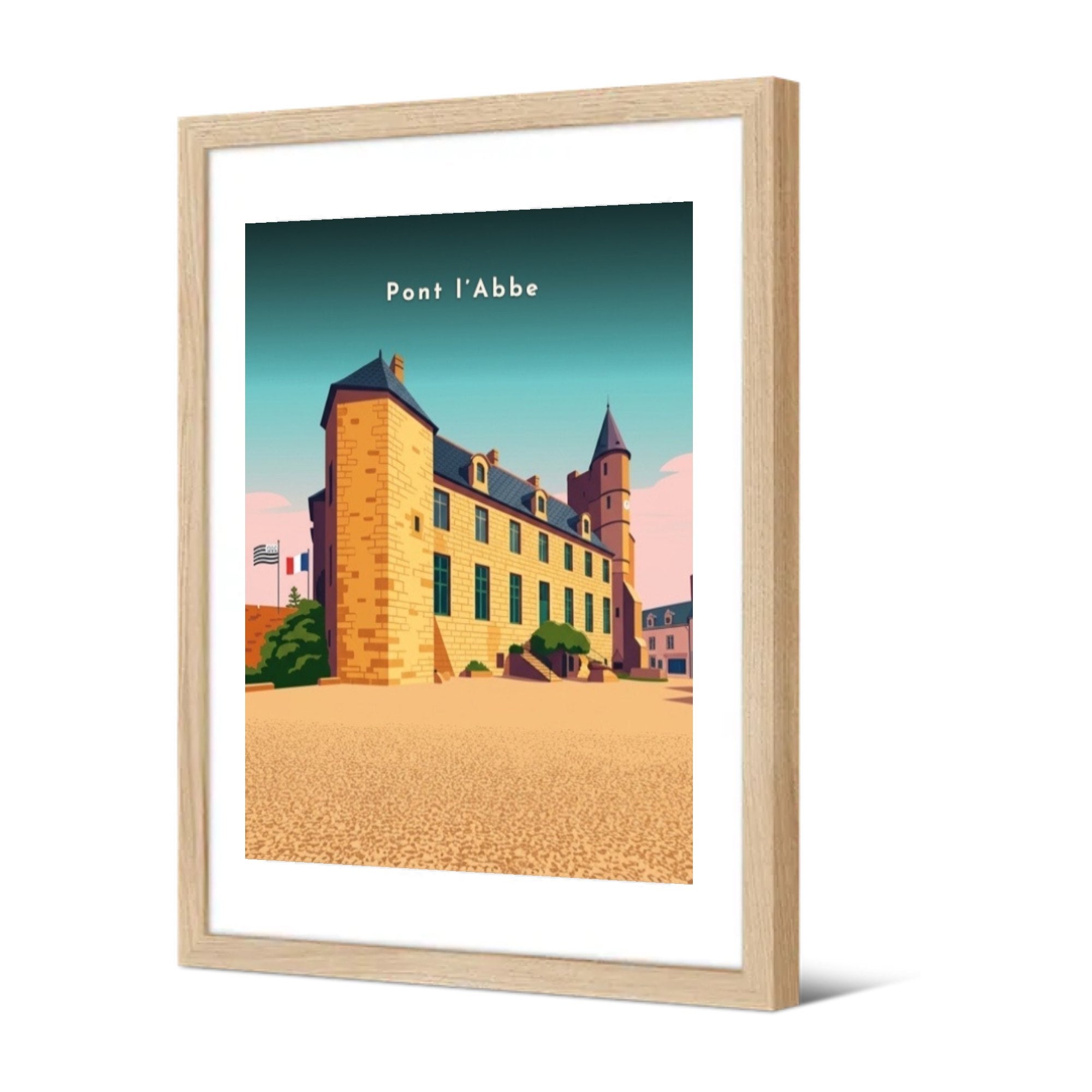 Château des barons du Pont — Pôdevache, encadrée, vue de trois quarts