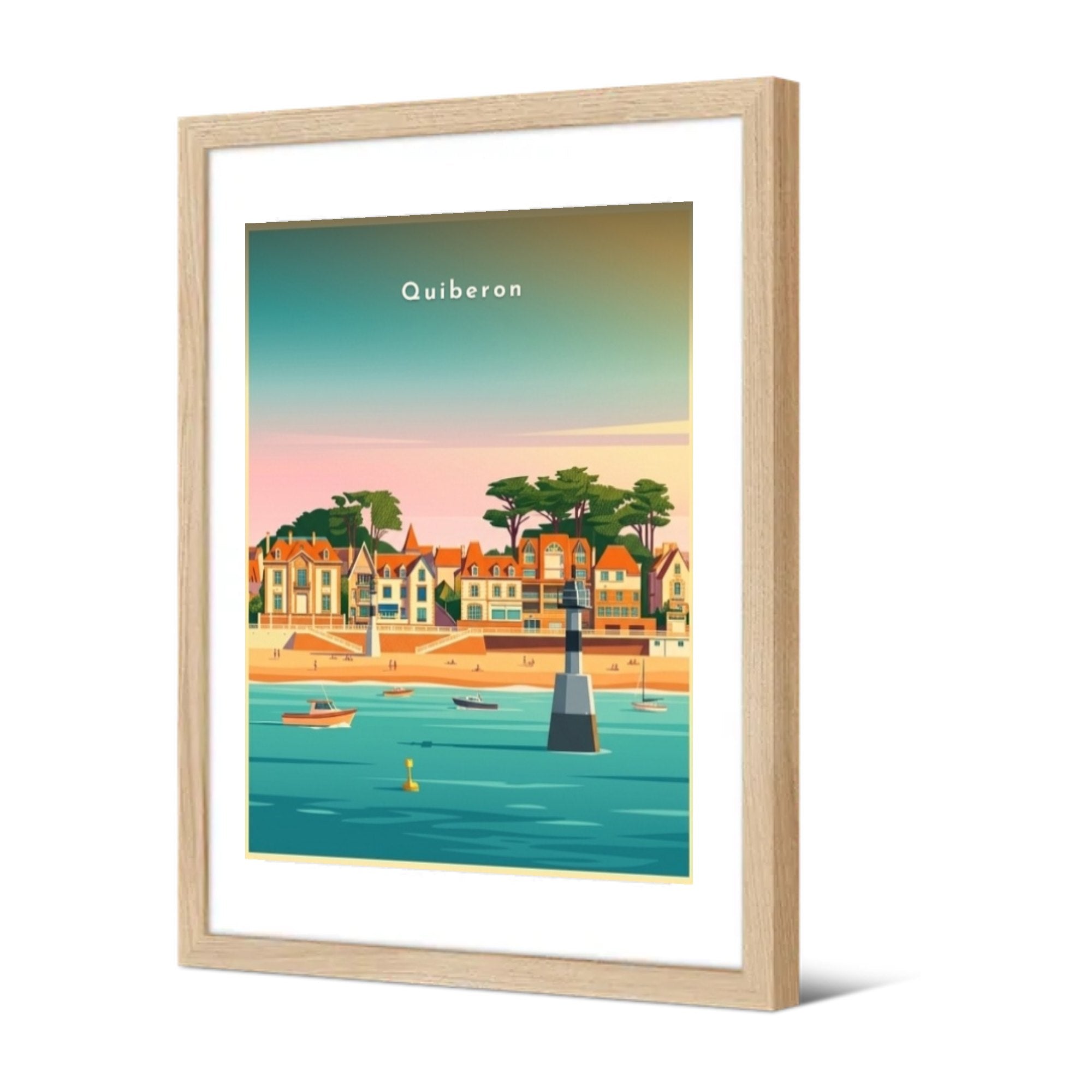 La Grande Plage — Pôdevache, encadrée, vue de trois quarts