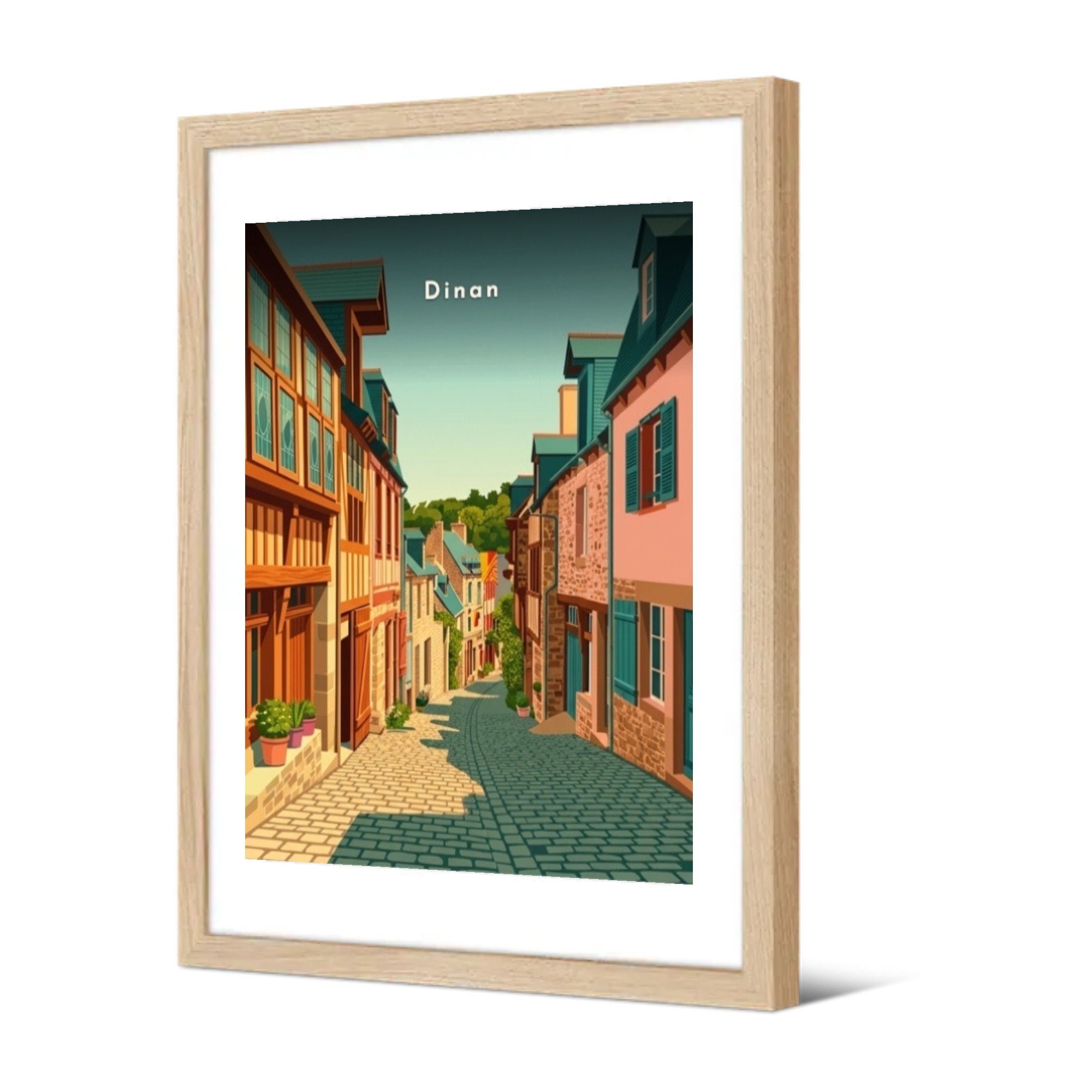 Rue du Jerzual — Pôdevache, encadrée, vue de trois quarts