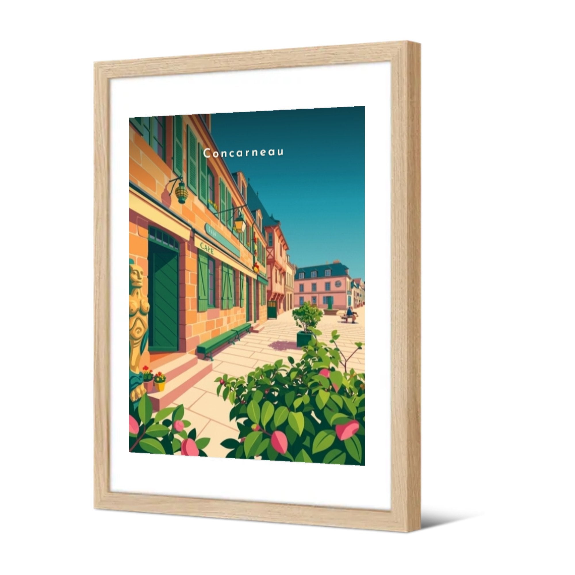 Rue Vauban dans la Ville Close — Pôdevache, encadrée, vue de trois quarts
