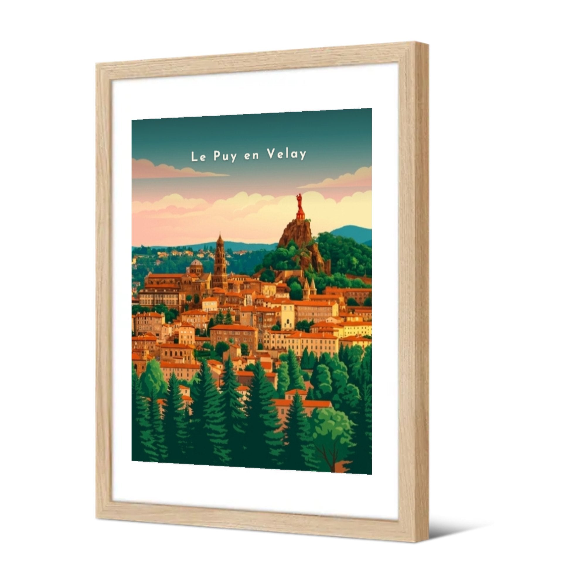 Cathédrale et rocher Corneille — Pôdevache, encadrée, vue de trois quarts
