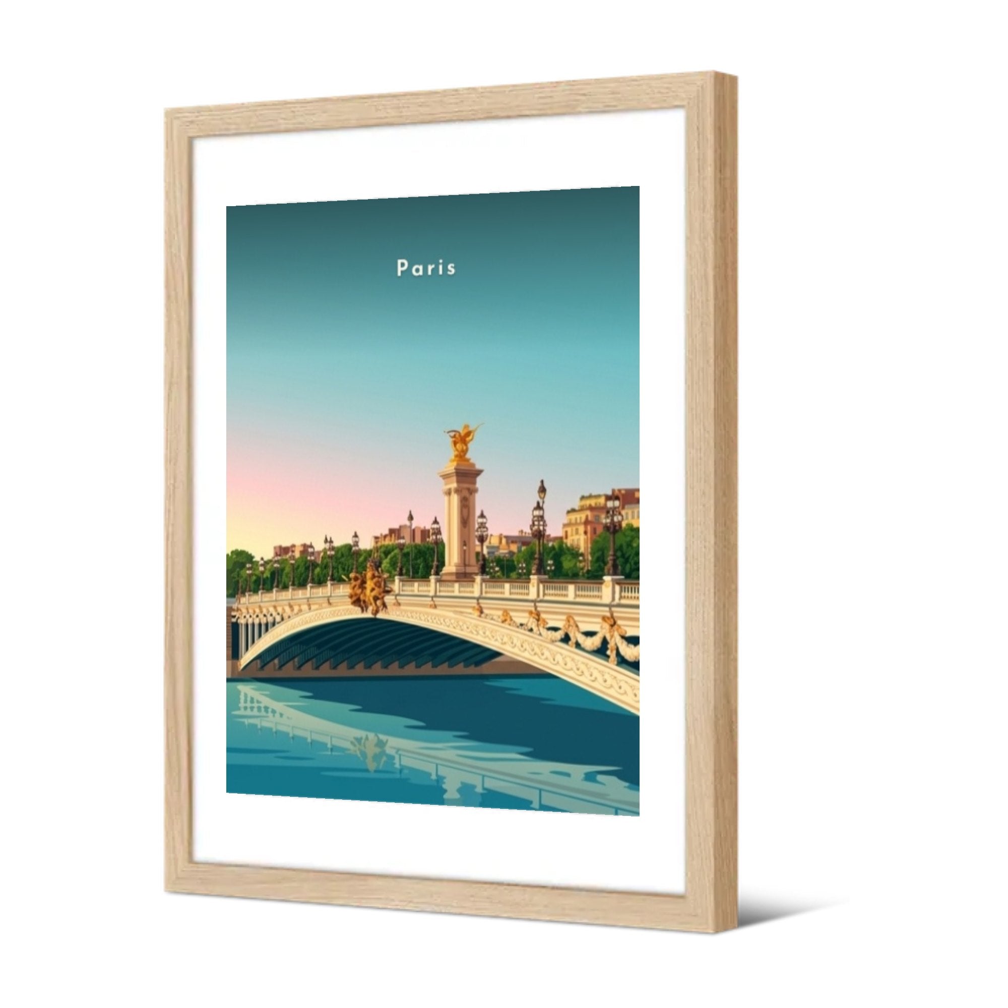 L'arche du pont Alexandre-III — Pôdevache, encadrée, vue de trois quarts