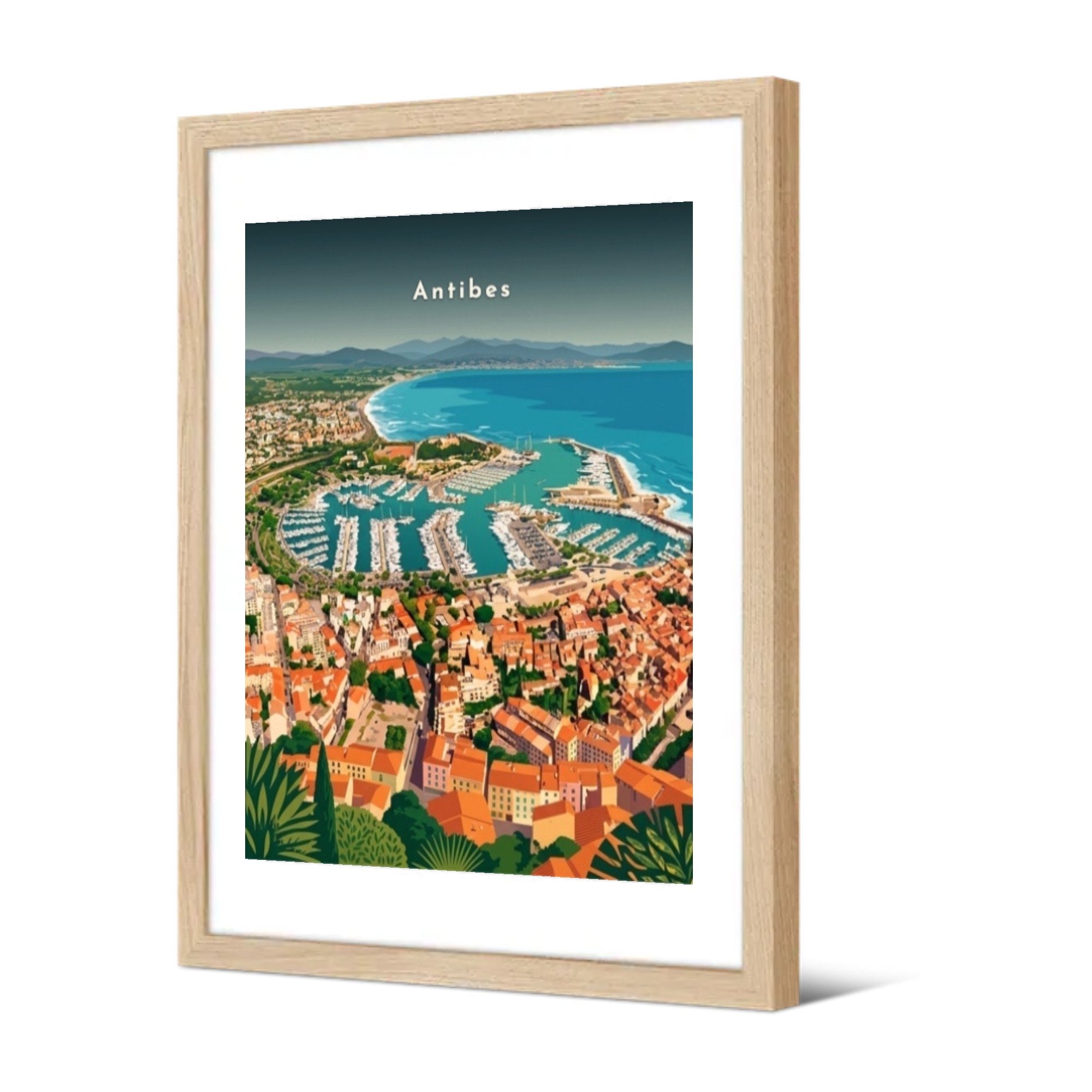 Port Vauban et le Fort Carré — Pôdevache, encadrée, vue de trois quarts
