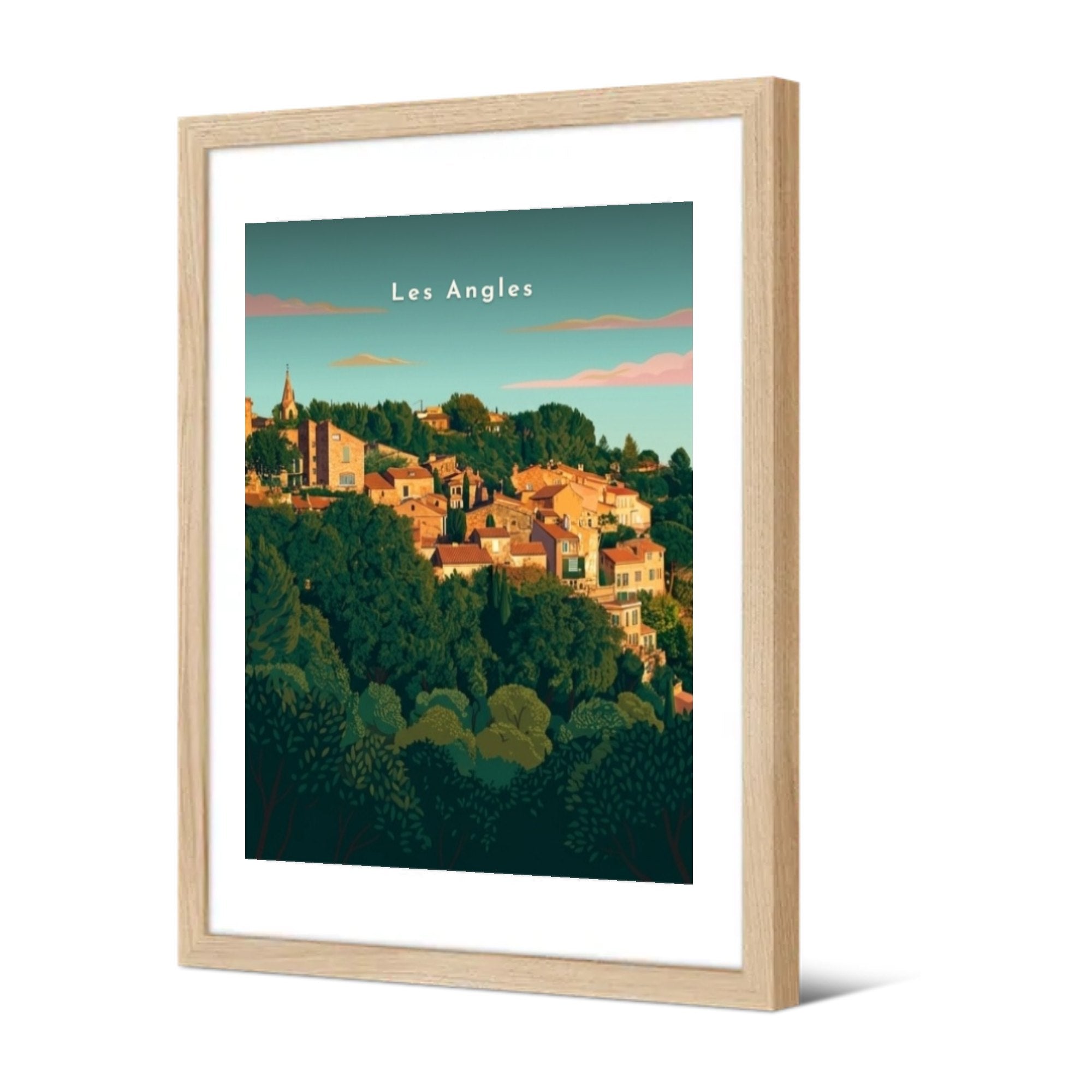 Le vieux village — Pôdevache, encadrée, vue de trois quarts