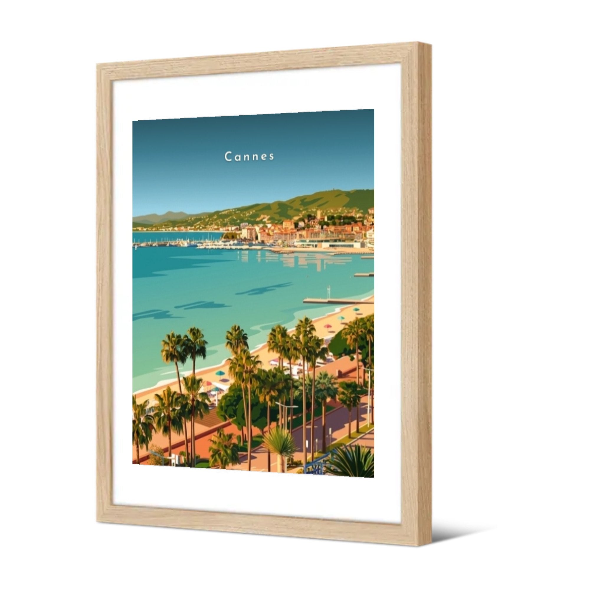 La Croisette et la baie — Pôdevache, encadrée, vue de trois quarts