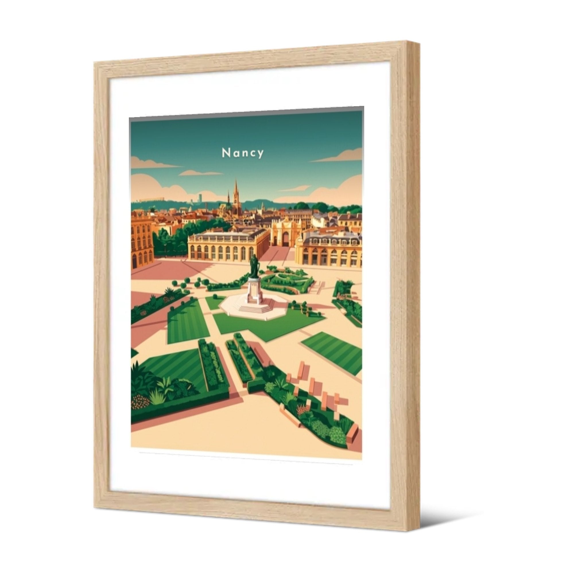 Le jardin éphémère, place Stanislas — Pôdevache, encadrée, vue de trois quarts