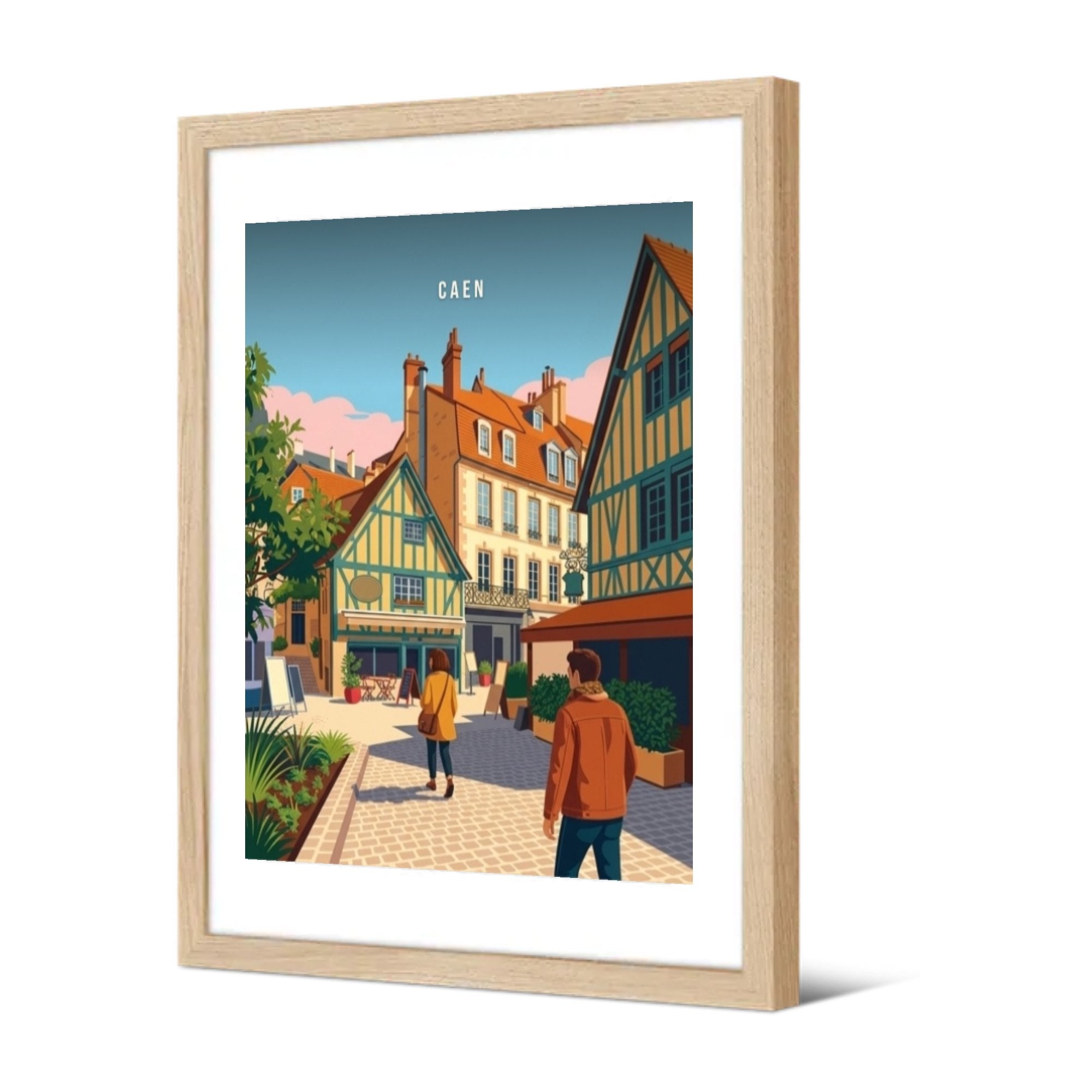 Le quartier du Vaugueux — Pôdevache, encadrée, vue de trois quarts