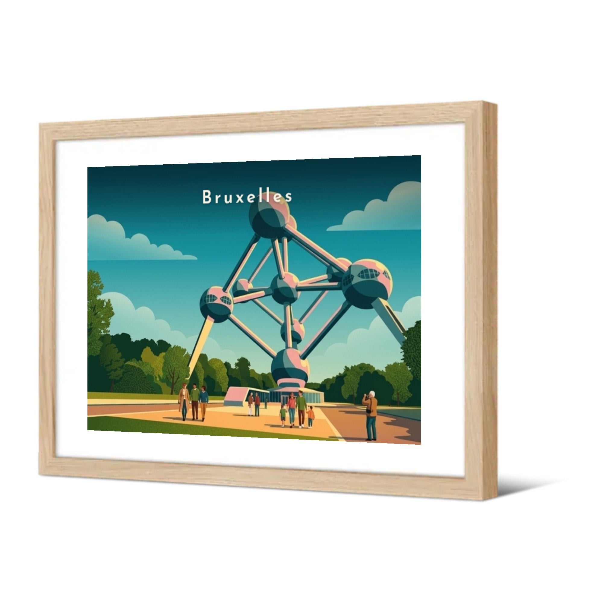 L'Atomium — Pôdevache, encadrée, vue de trois quarts