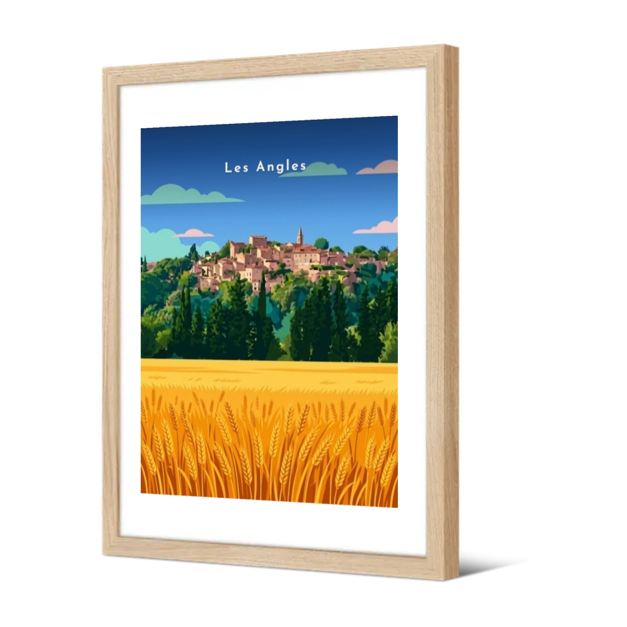 Vue sur le vieux village — Pôdevache, encadrée, vue de trois quarts