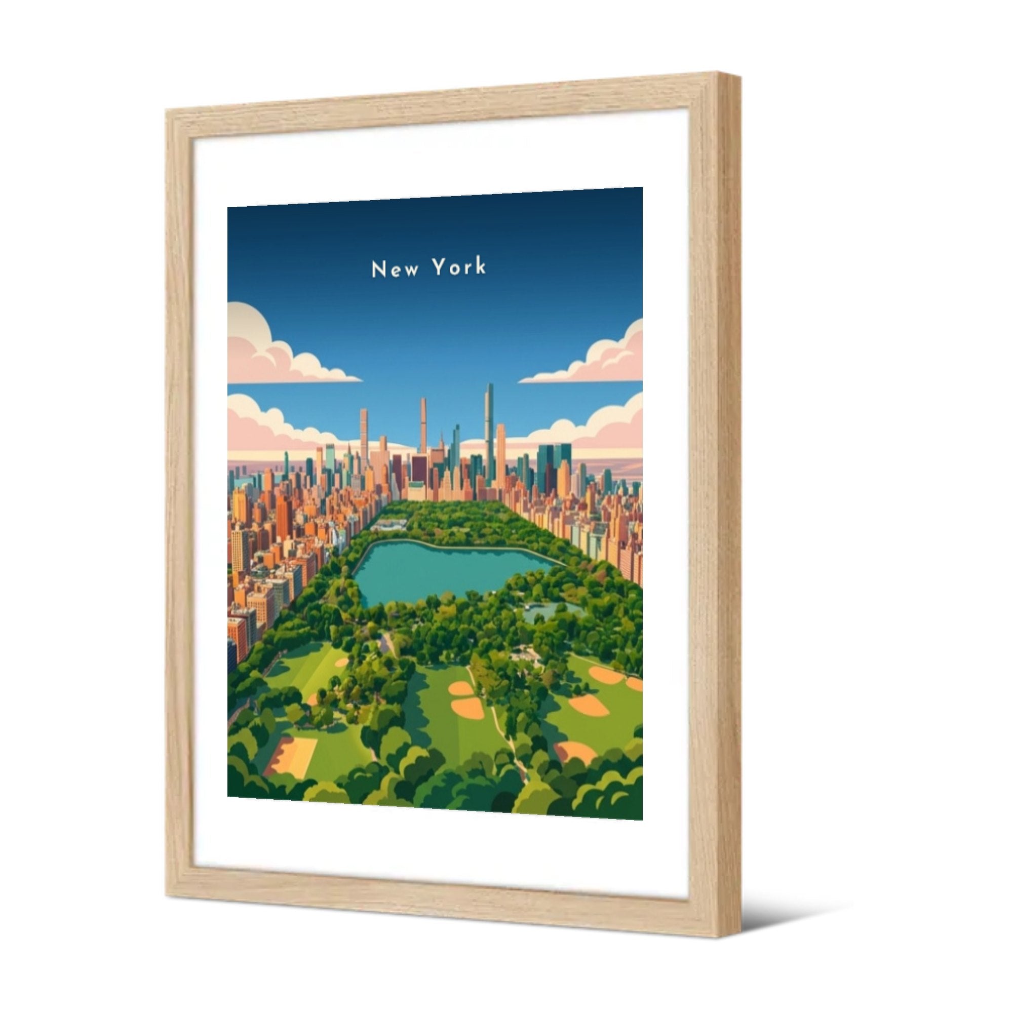 Central Park — Pôdevache, encadrée, vue de trois quarts