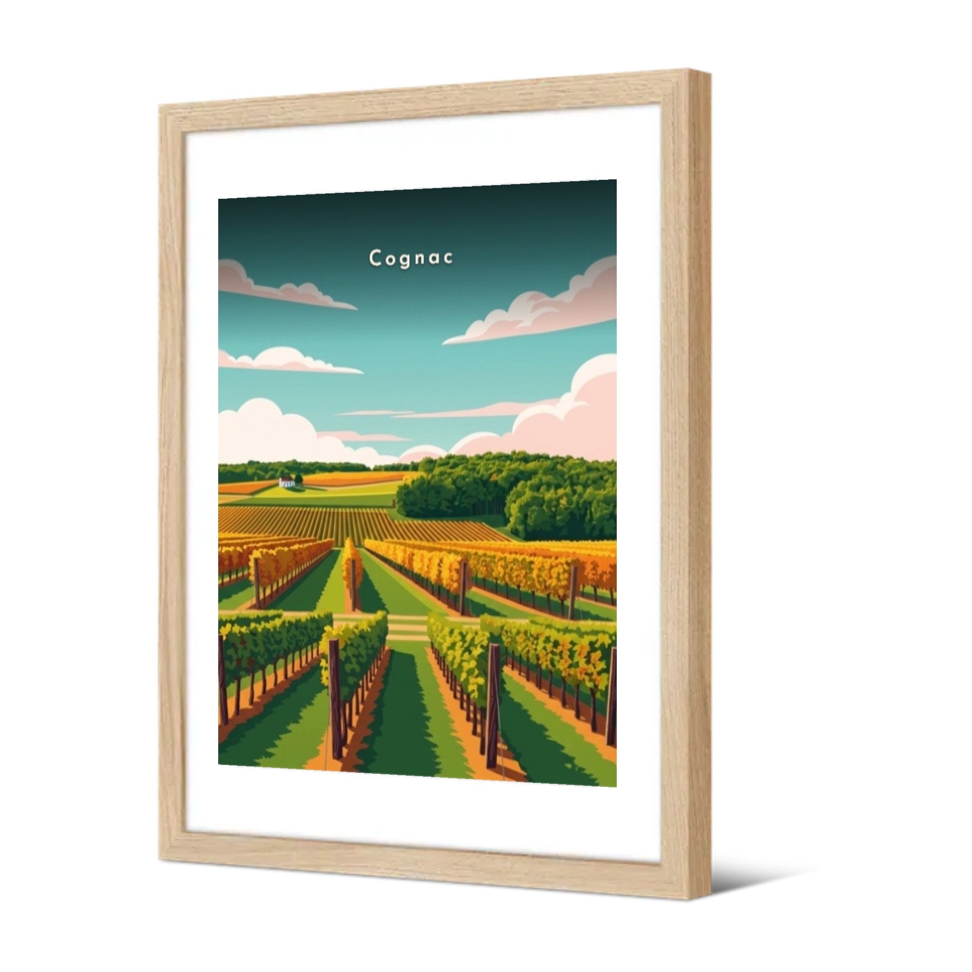 Le vignoble — Pôdevache, encadrée, vue de trois quarts
