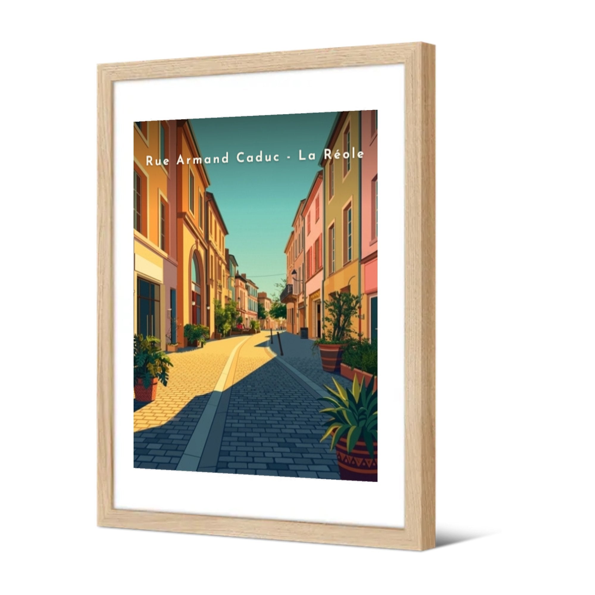 Rue Armand Caduc - La Réole — Pôdevache, encadrée, vue de trois quarts