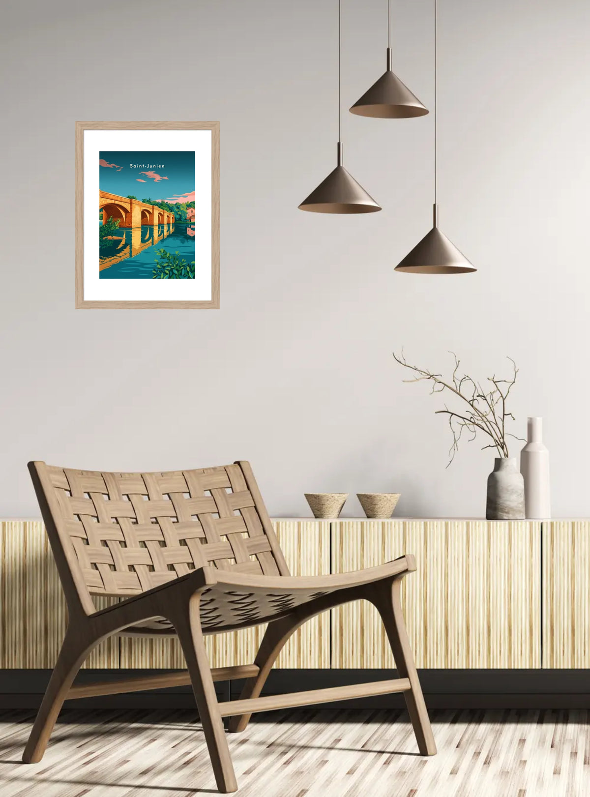 Le pont Notre-Dame — Pôdevache, en situation sur un mur