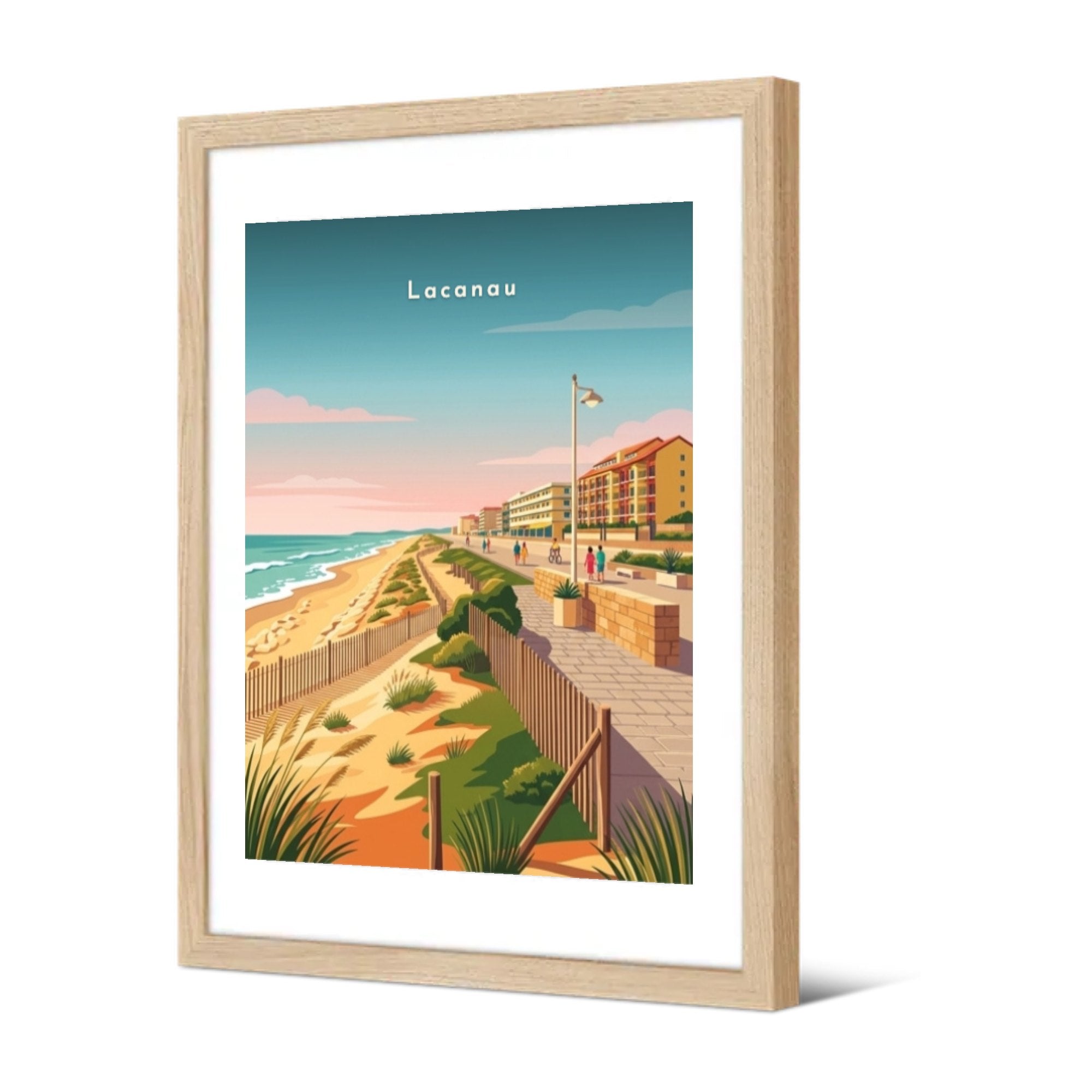 La promenade du front de mer — Pôdevache, encadrée, vue de trois quarts