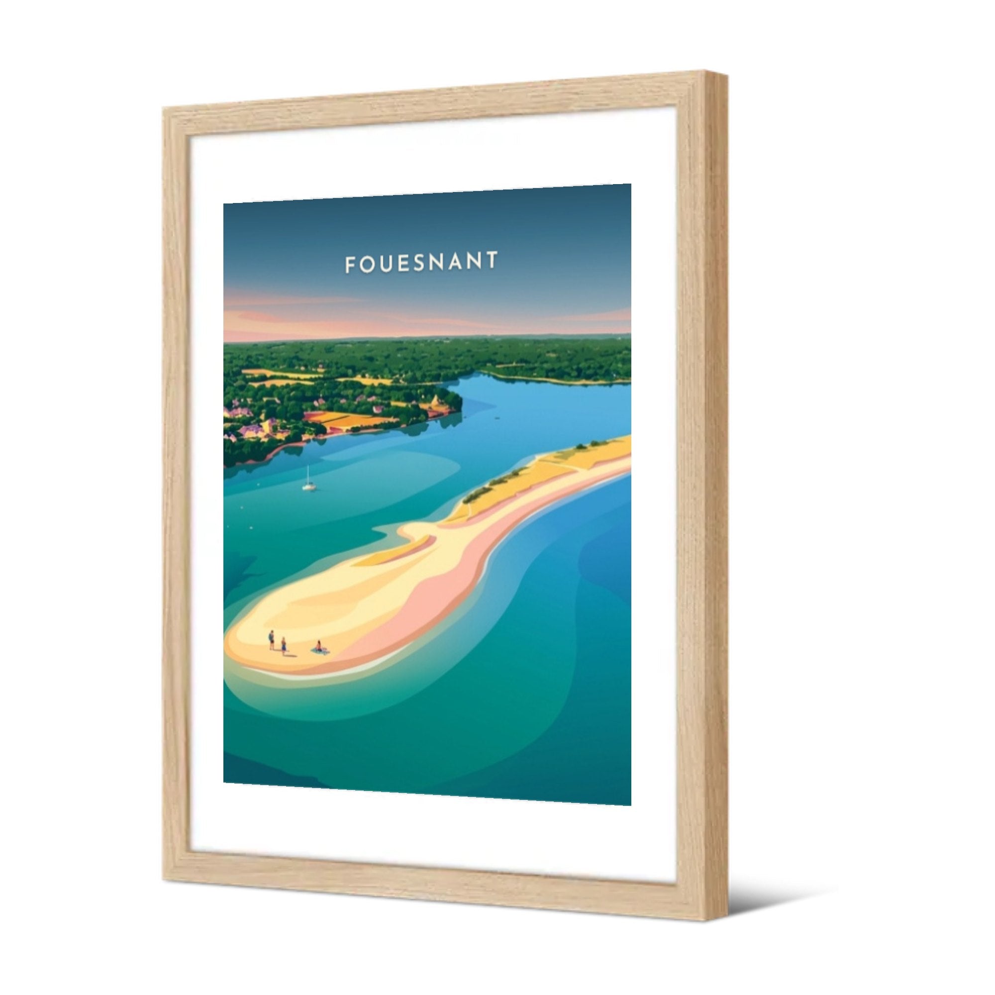Cap-Coz — Pôdevache, encadrée, vue de trois quarts