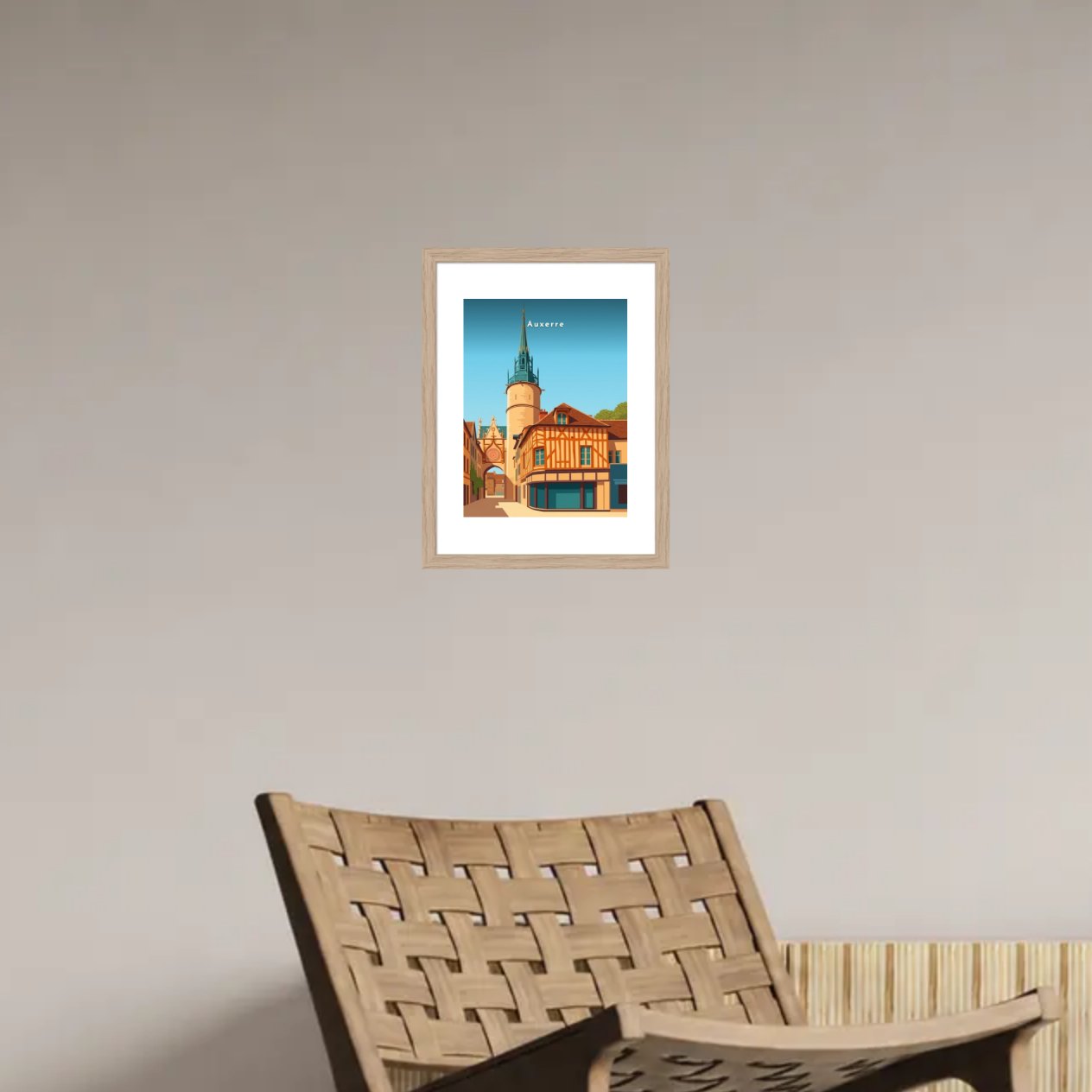 La Tour de l'Horloge et maison d'angle — Pôdevache, en situation sur un mur