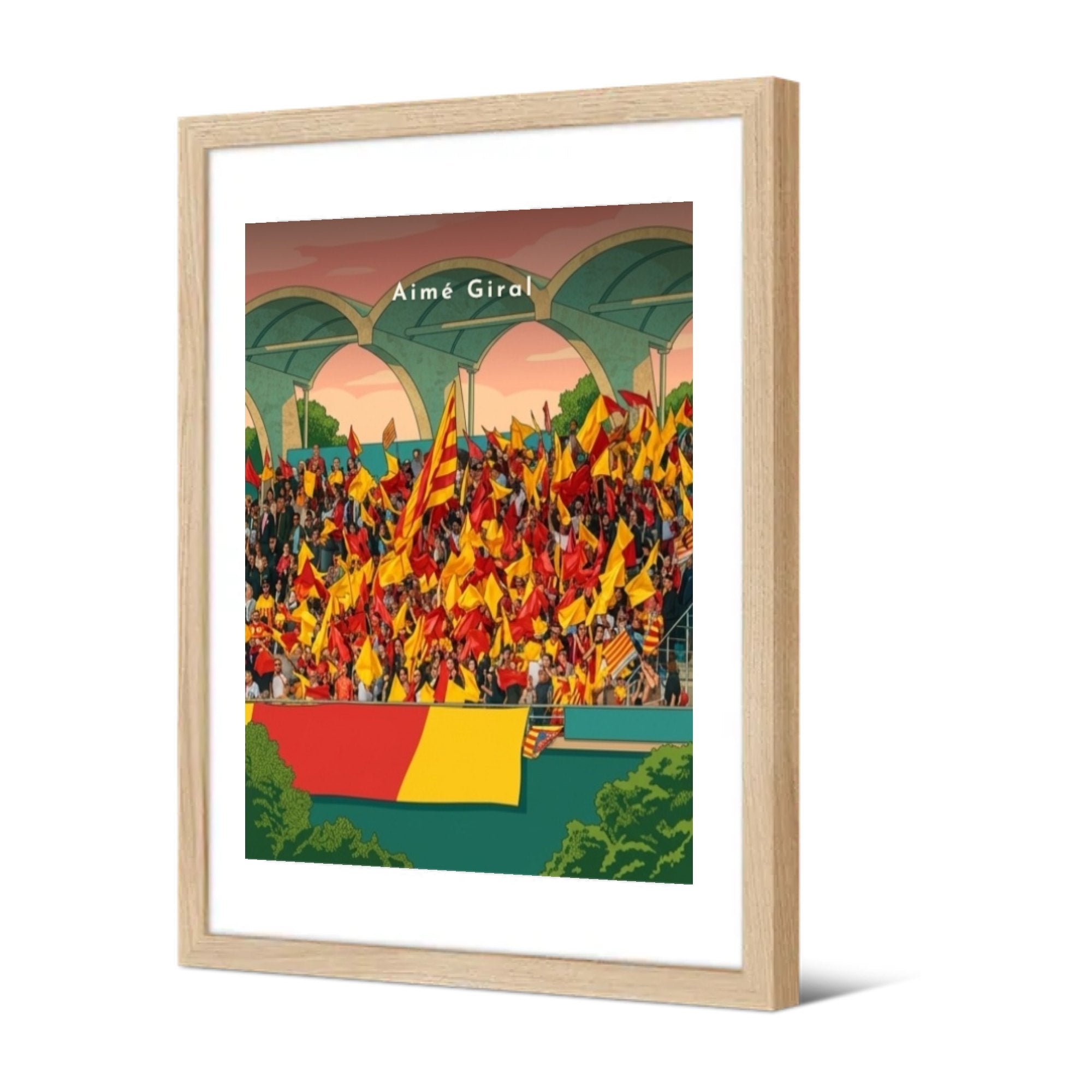 Aimé Giral — Pôdevache, encadrée, vue de trois quarts