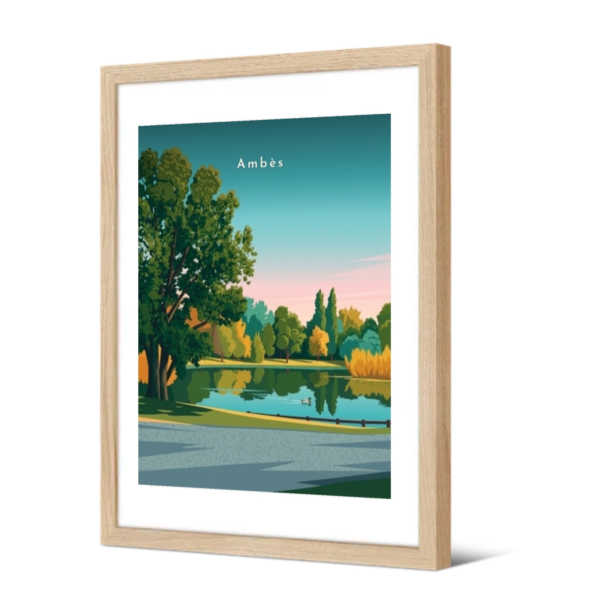 Parc de Cantefrêne — Pôdevache, encadrée, vue de trois quarts