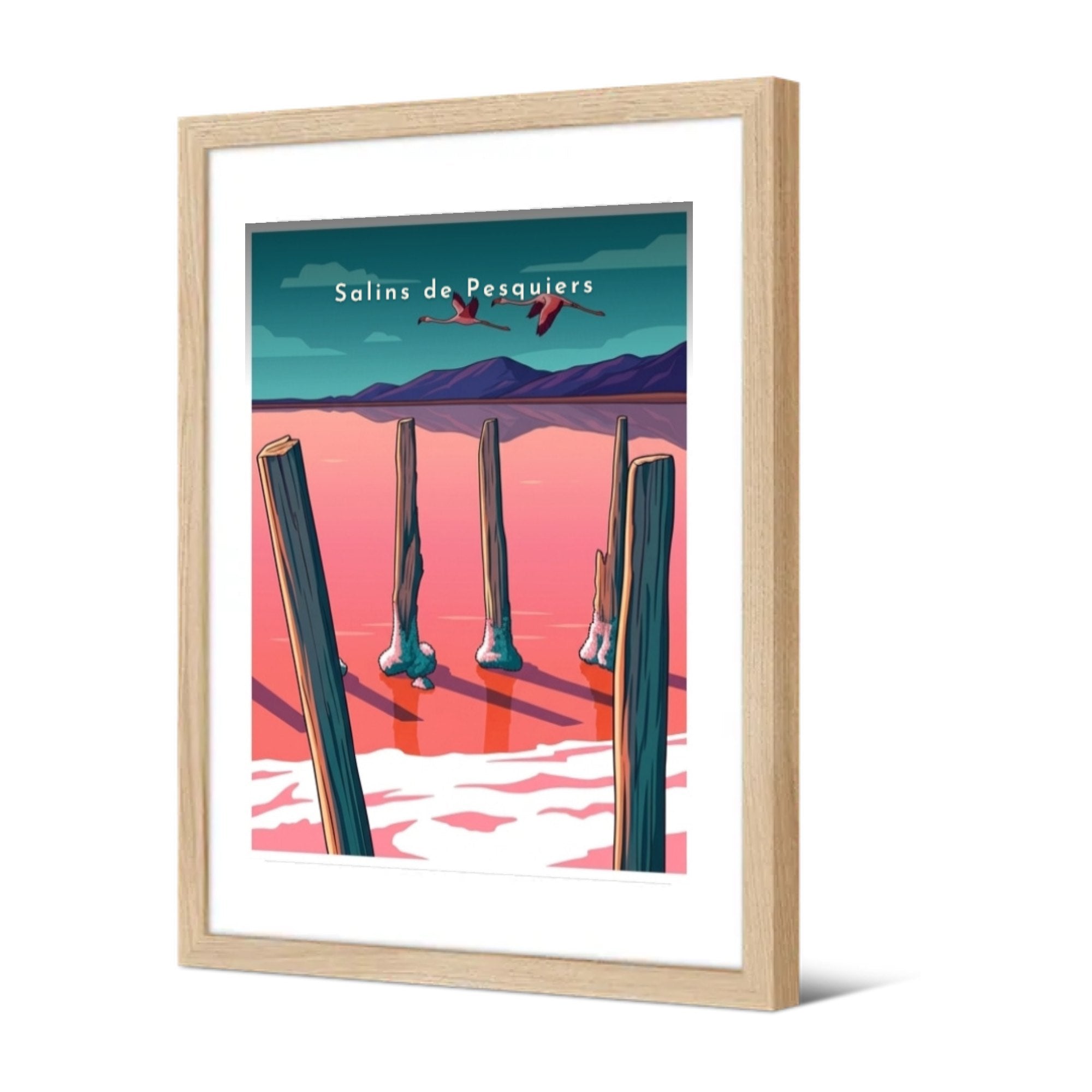 Salins de Pesquiers — Pôdevache, encadrée, vue de trois quarts
