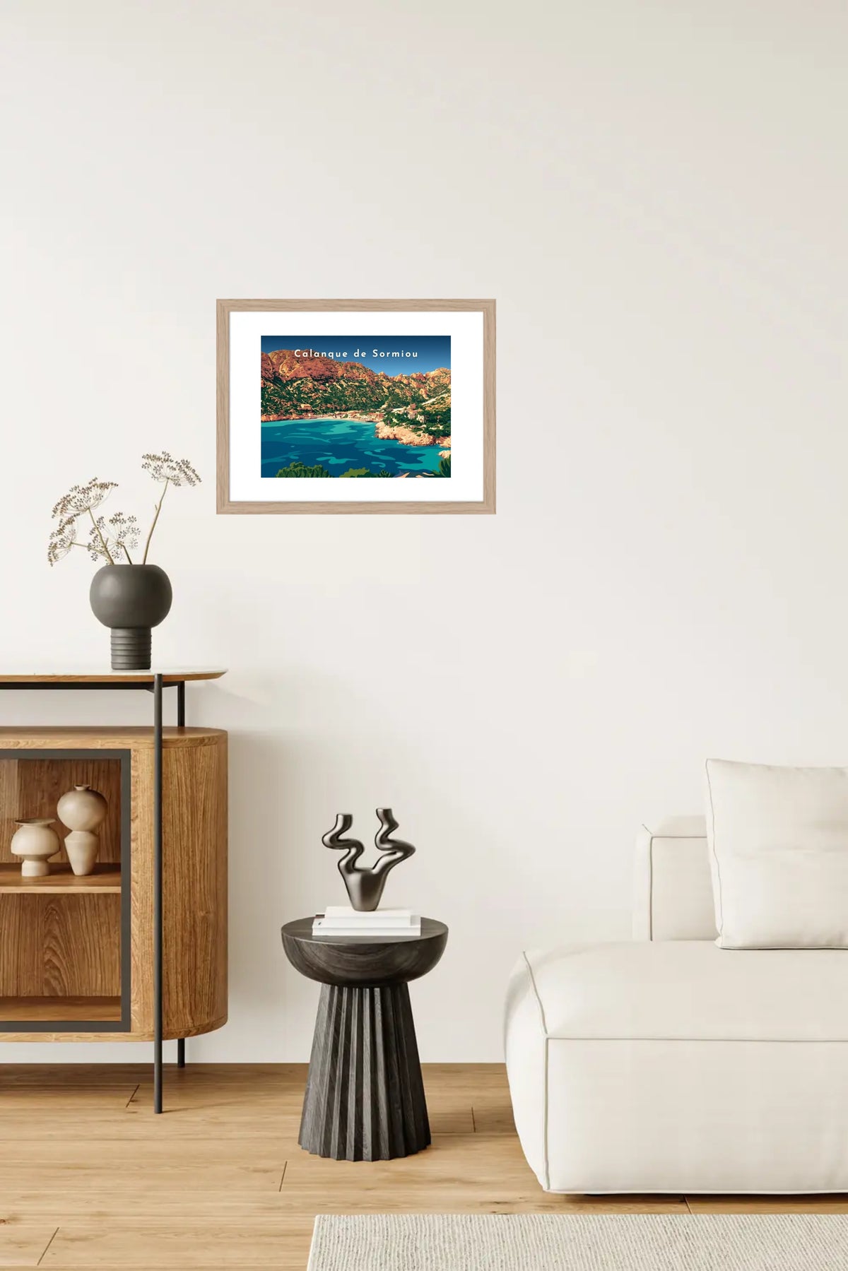 Calanque de Sormiou — Pôdevache, en situation sur un mur