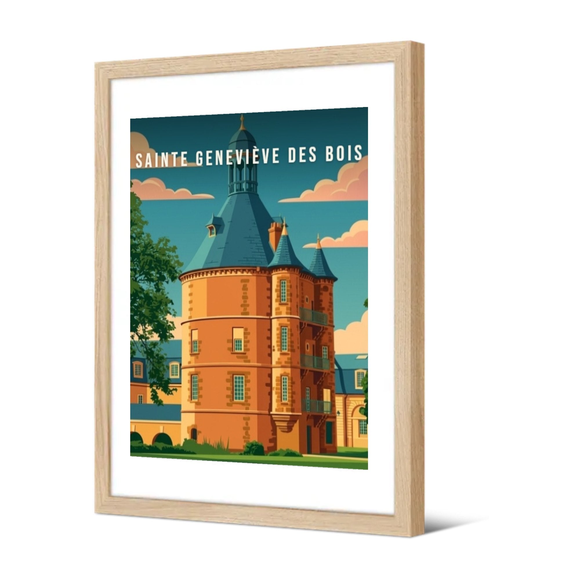 Sainte Geneviève des bois — Pôdevache, encadrée, vue de trois quarts
