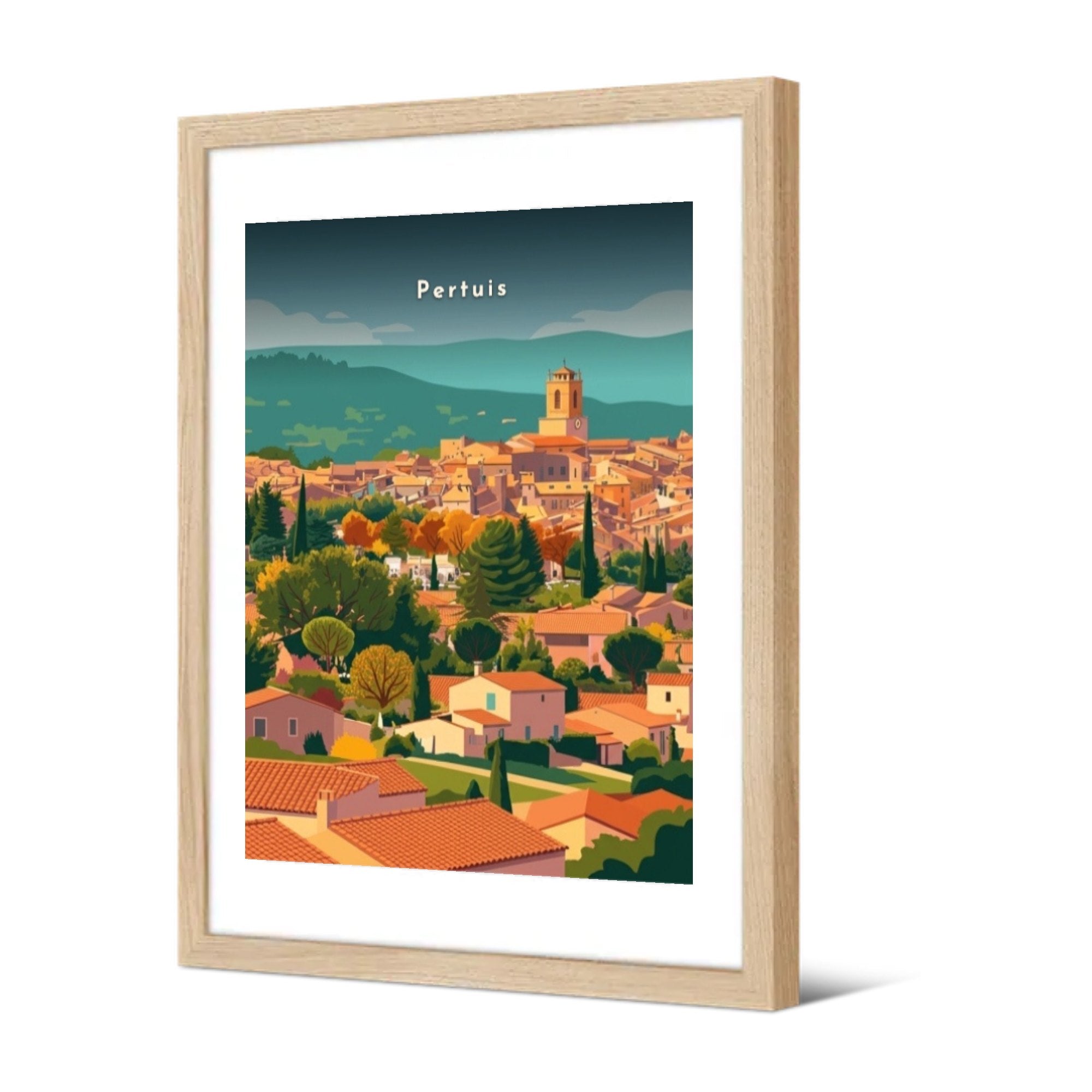 La vieille ville et Saint-Nicolas — Pôdevache, encadrée, vue de trois quarts