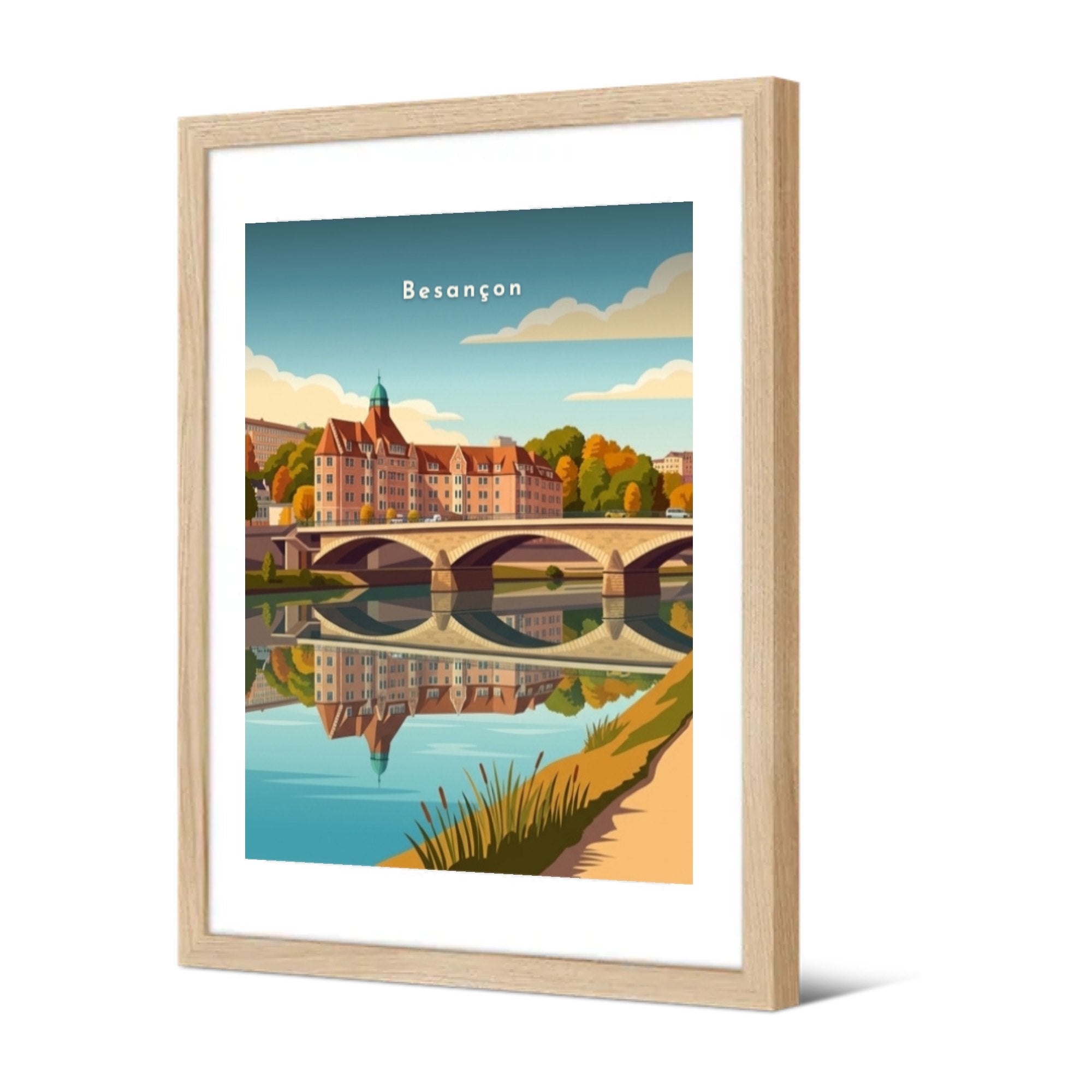 Le pont Canot et la Cité Canot — Pôdevache, encadrée, vue de trois quarts