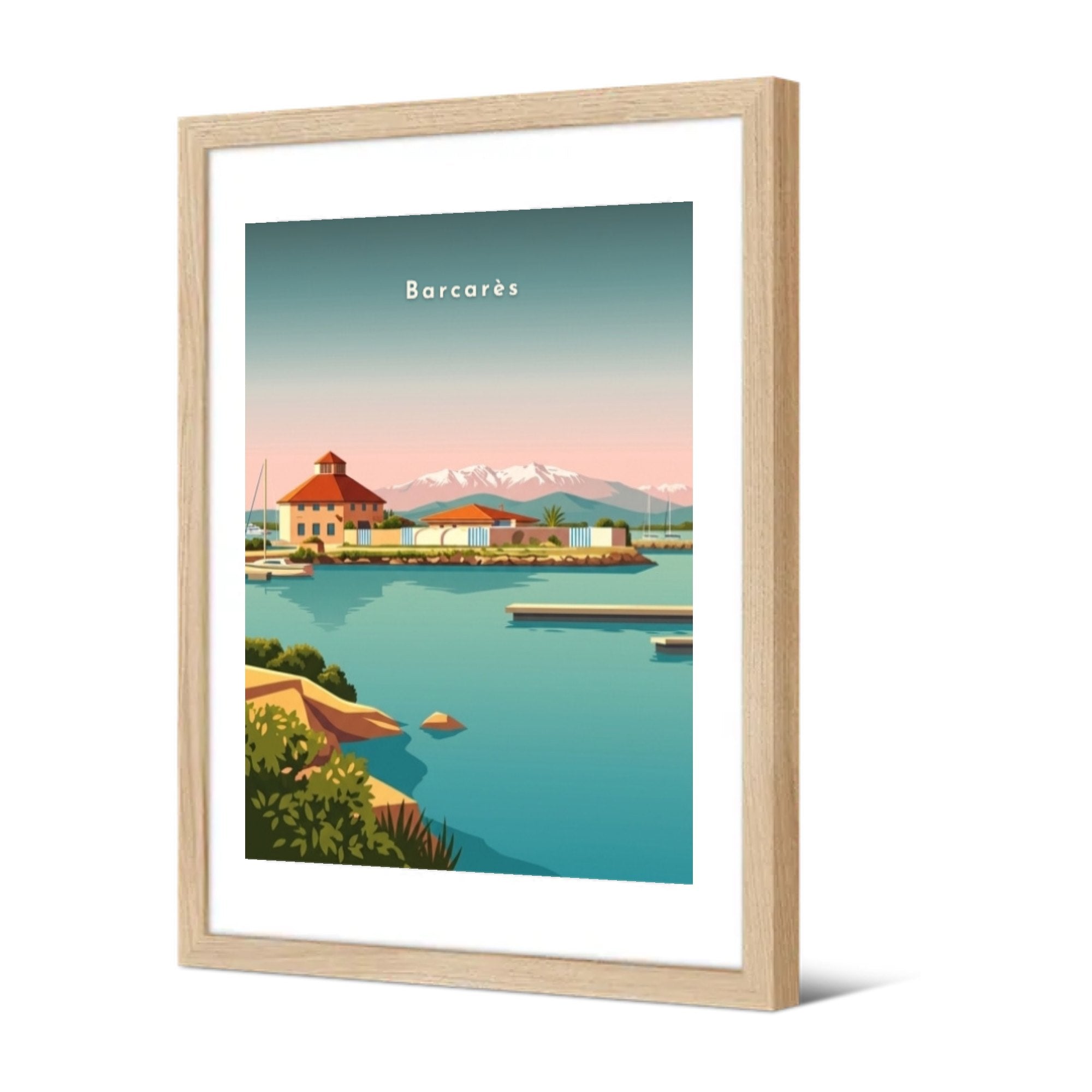Barcarès — Pôdevache, encadrée, vue de trois quarts
