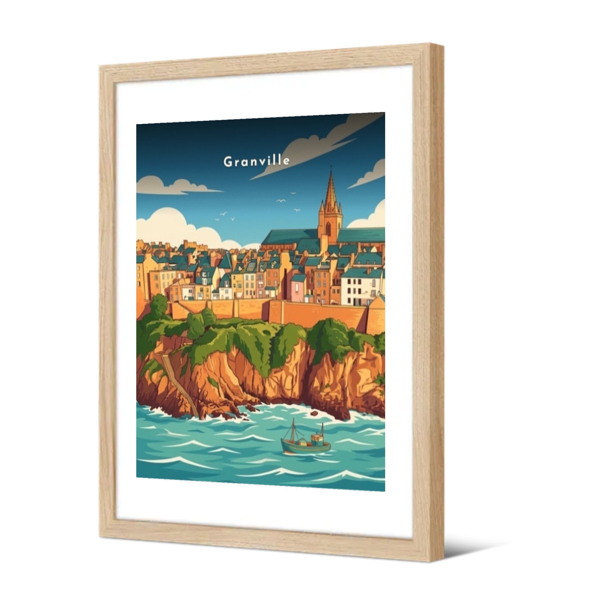 La Haute-Ville et Notre-Dame — Pôdevache, encadrée, vue de trois quarts