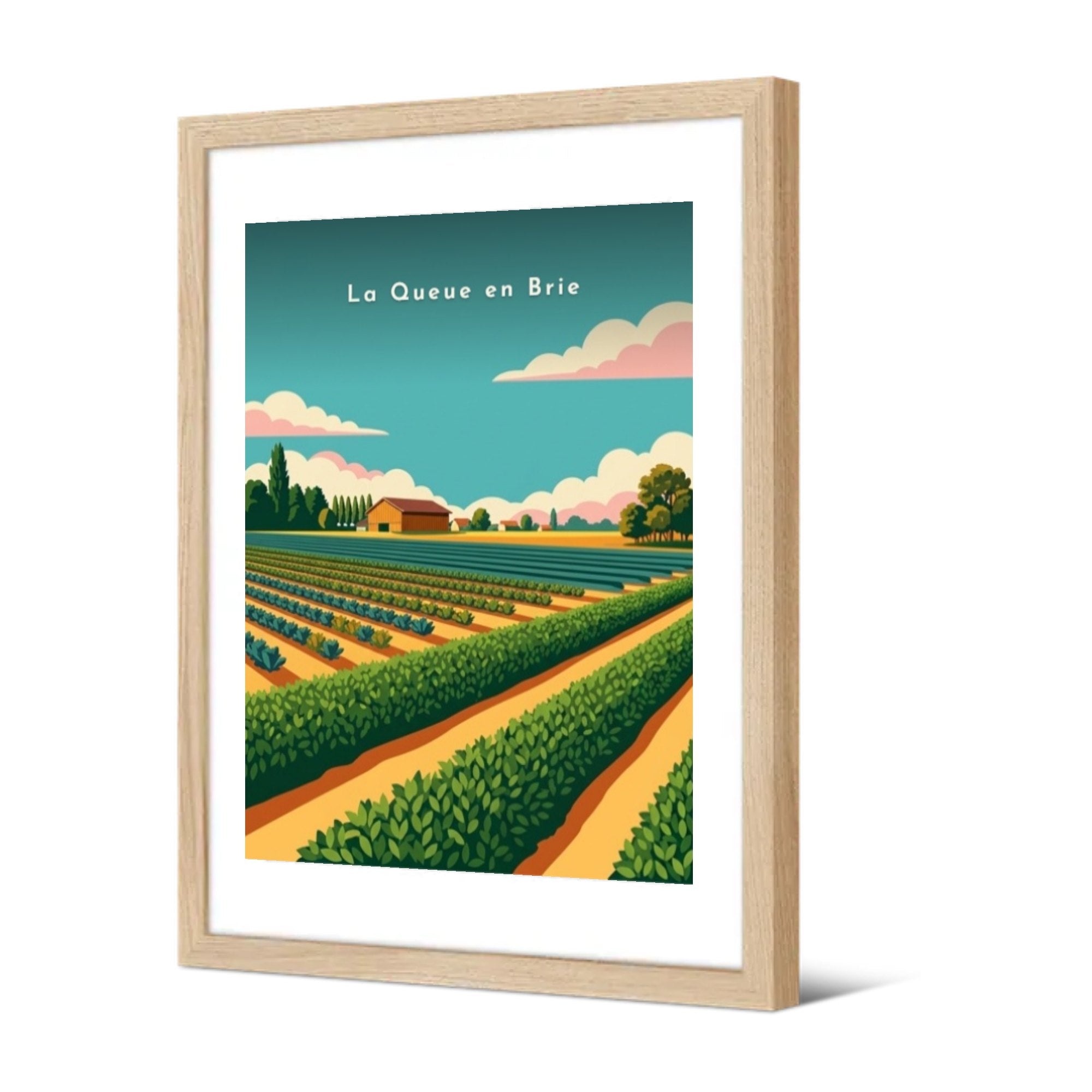 Terres agricoles et cultures — Pôdevache, encadrée, vue de trois quarts
