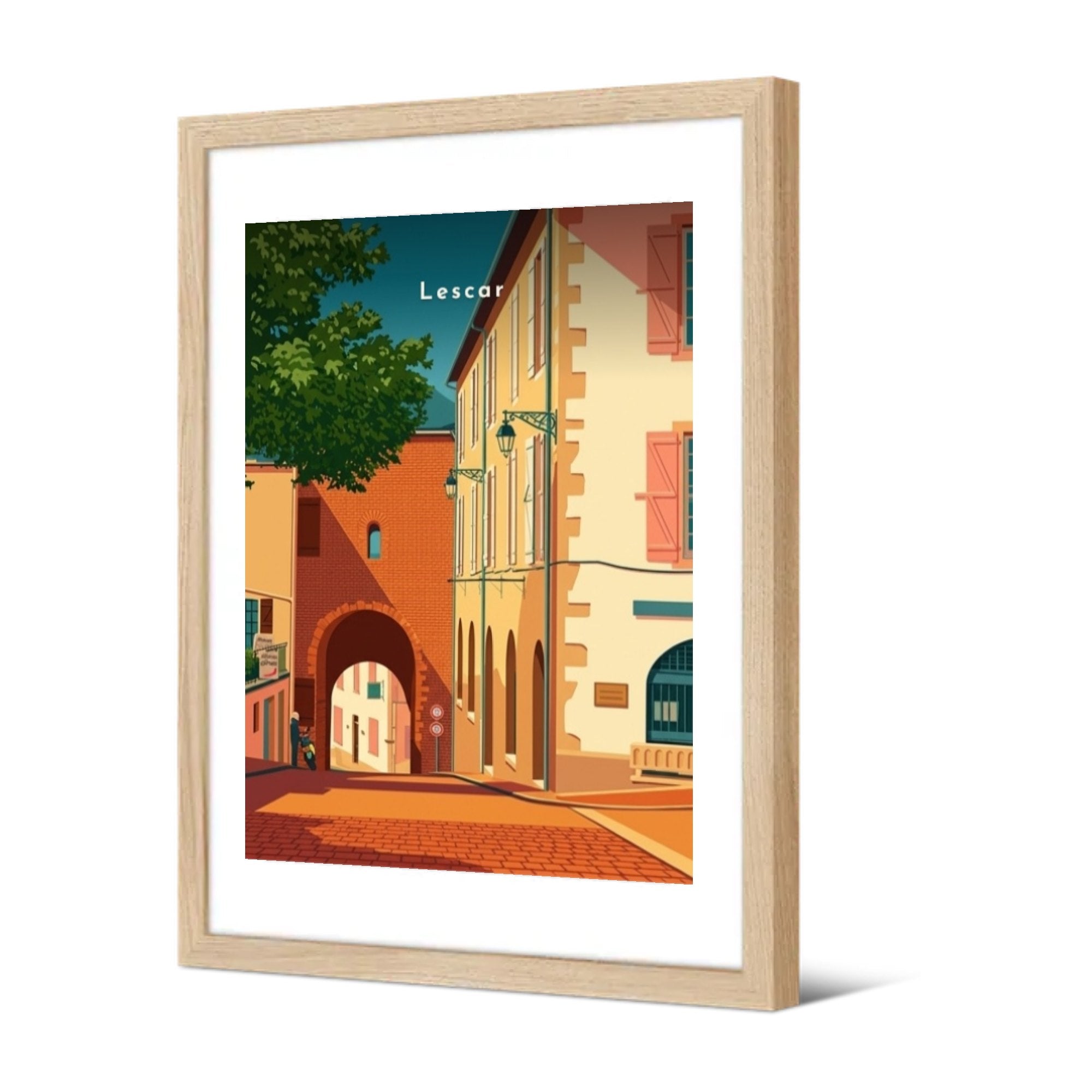 Porte de l'Esquirette — Pôdevache, encadrée, vue de trois quarts