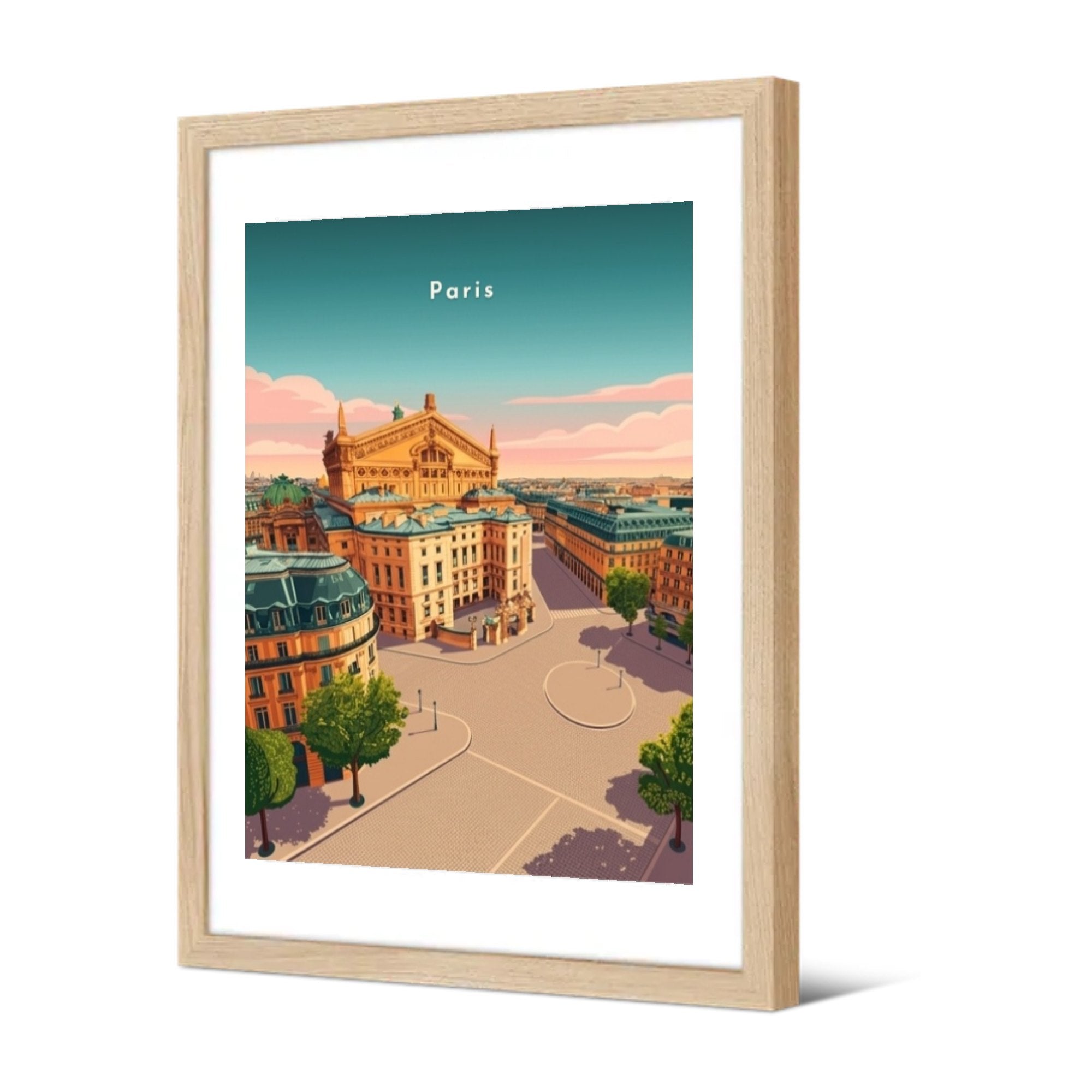 L'Opéra Garnier — Pôdevache, encadrée, vue de trois quarts