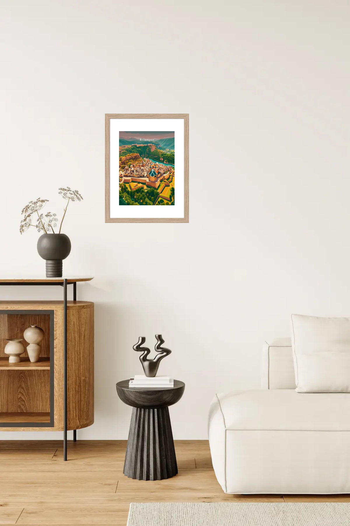 Vue plongeante sur la Cité Vauban — Pôdevache, en situation sur un mur