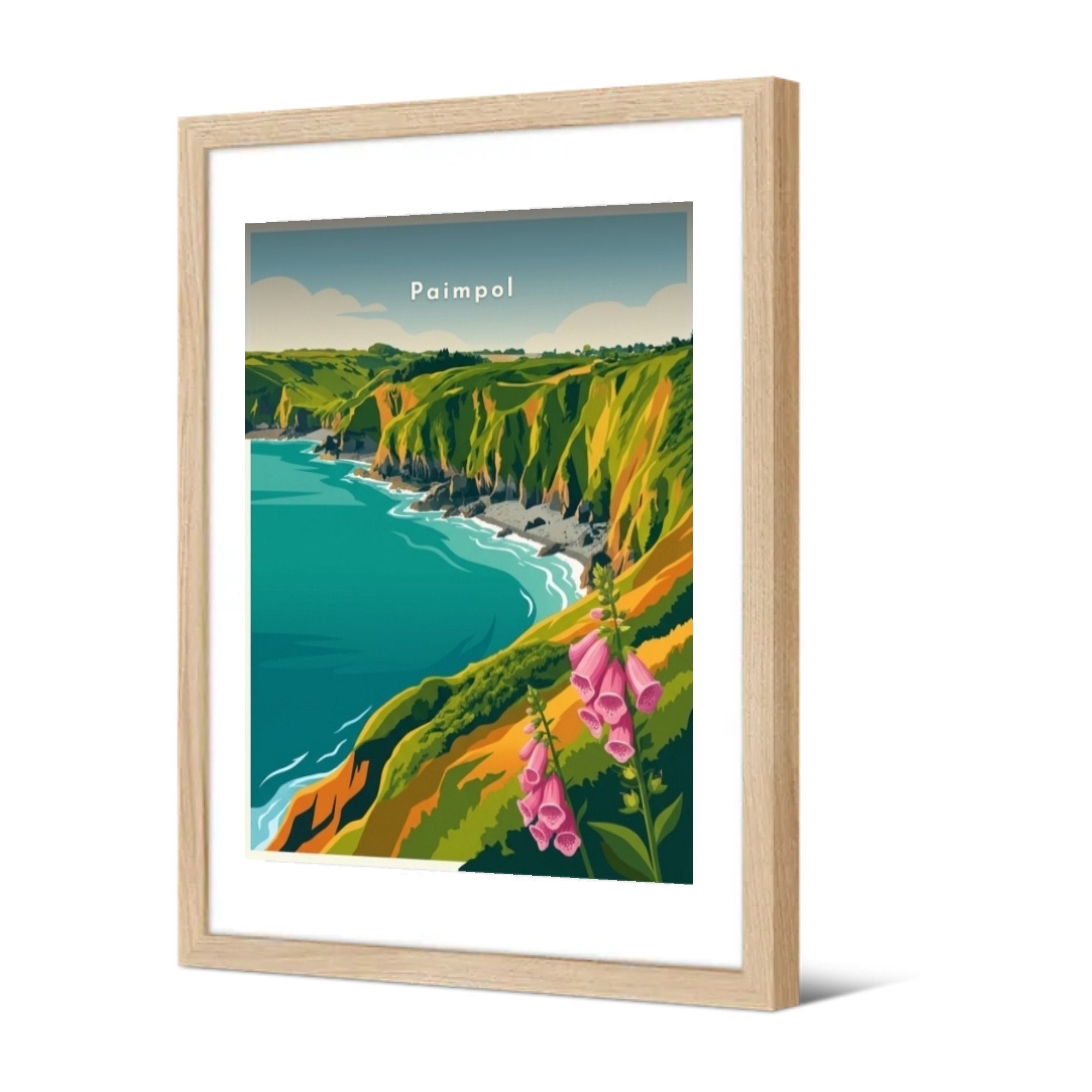 Falaises du Goëlo — Pôdevache, encadrée, vue de trois quarts